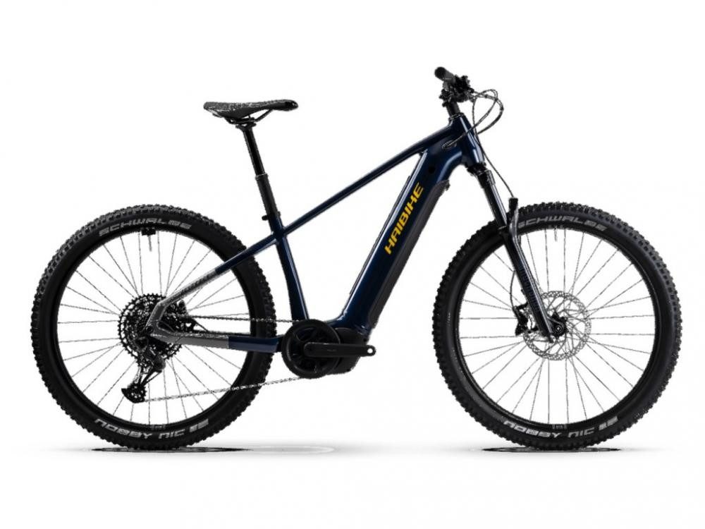 Haibike E-Bike ALLTRACK 10 27.5 i800Wh 12-G SX Eagle 25 HB BCXP GL_blue/titan/yellow