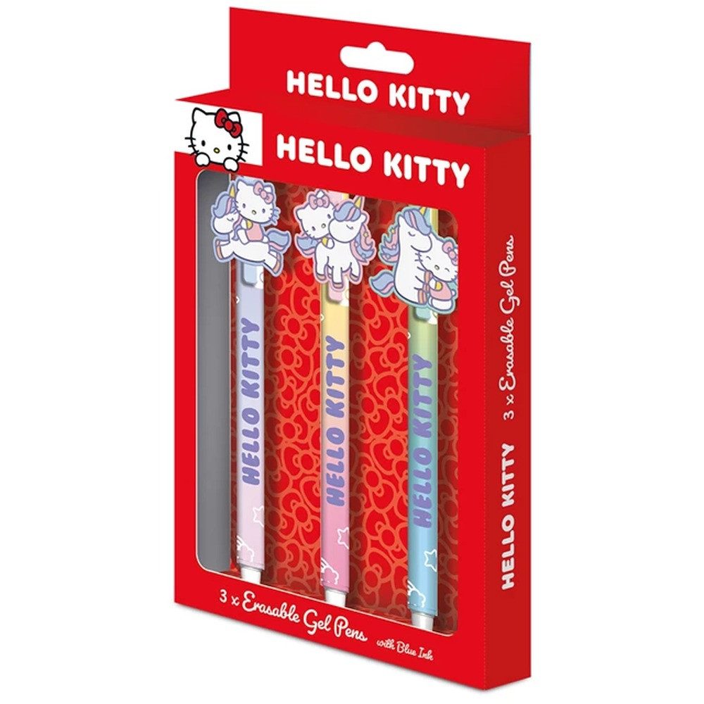 Pyramid International Gelschreiber Hello Kitty Radierbarer Gelstift 3er-Pack