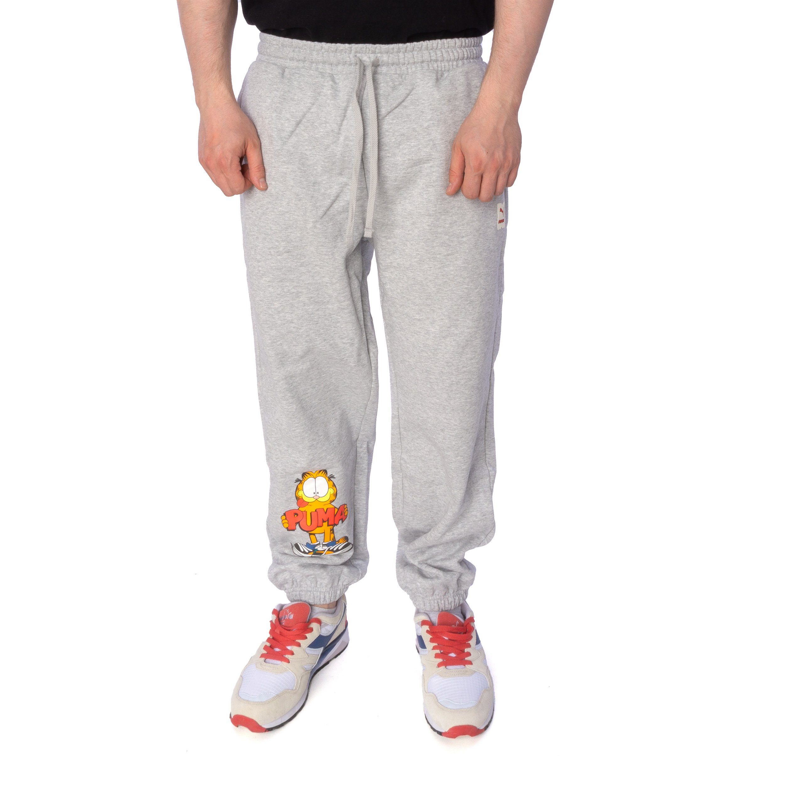 PUMA Jogginghose Hose Puma X Garfield Elastikbund mit Tunnelzug