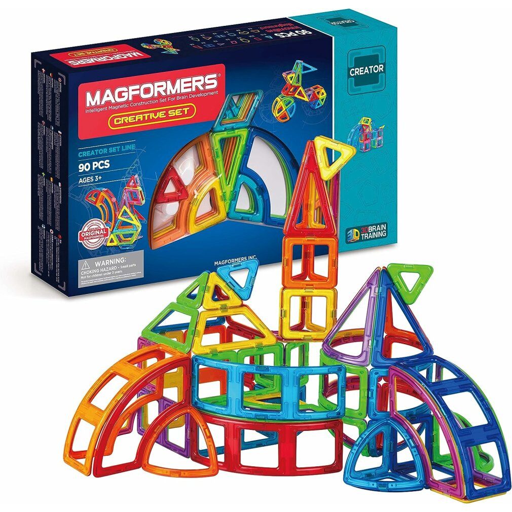 MAGFORMERS Kreativ-Set 90 Teile Konstruktions-Spielset, (Packung)
