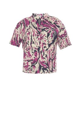 Le Temps Des Cerises Klassische Bluse mit abstraktem Allover-Print