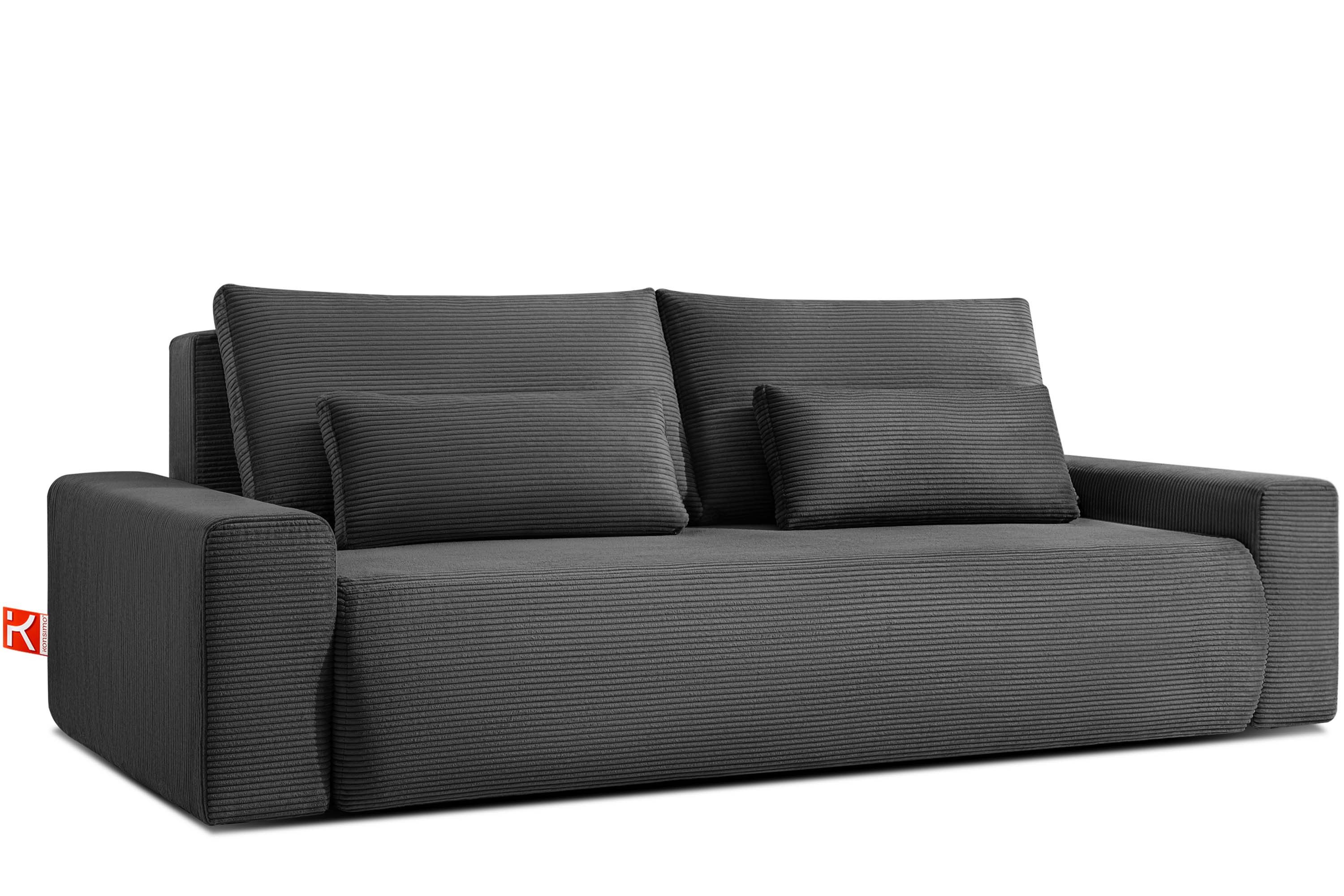 KONSIMO® 3-Sitzer MOLLIS Schlafsofa, Einzelsofa, mit Wellenfeder, hergestel günstig online kaufen