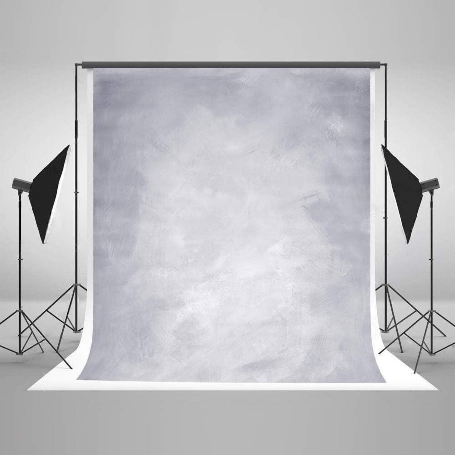 LuxusKollektion Hintergrundtuch Fotohintergrund Grau Abstrakt Mikrofaser Newborn 2x3m J13734