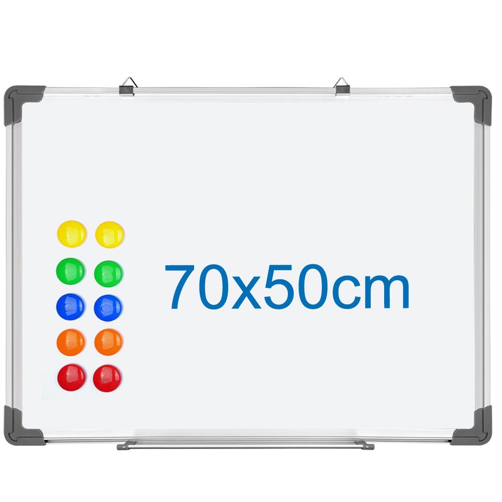 euroharry Magnettafel Whiteboard Magnetwand Alurahmen Magnetisch Magnettafel Weiß lackiert