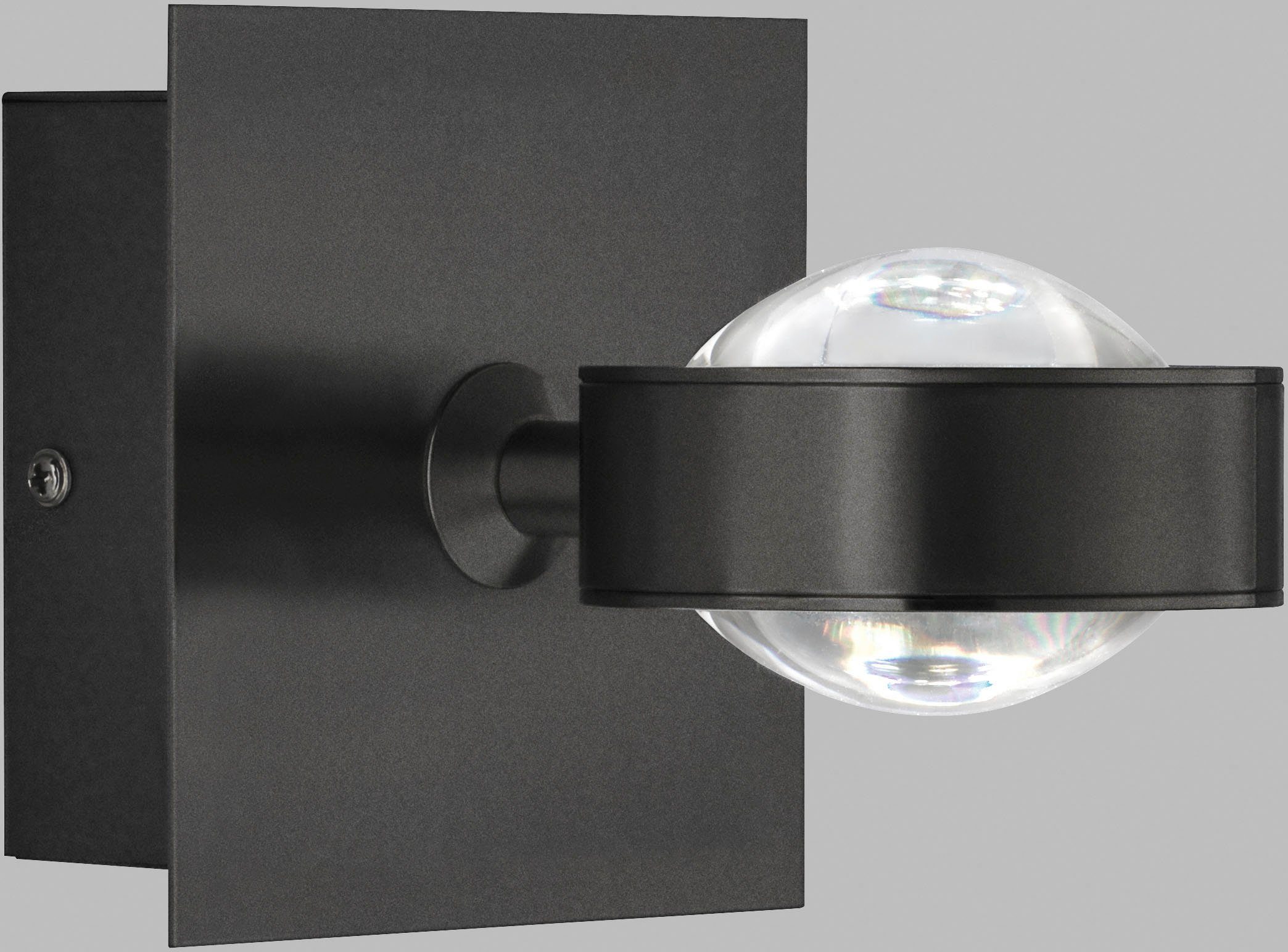 LED WOHNEN-Kollektion Watt, Lense, SCHÖNER Kelvin Außen-Wandleuchte 1x 4000 7,5 LED 2700/ fest integriert, CCT-Steuerung,dimmbar 3350/