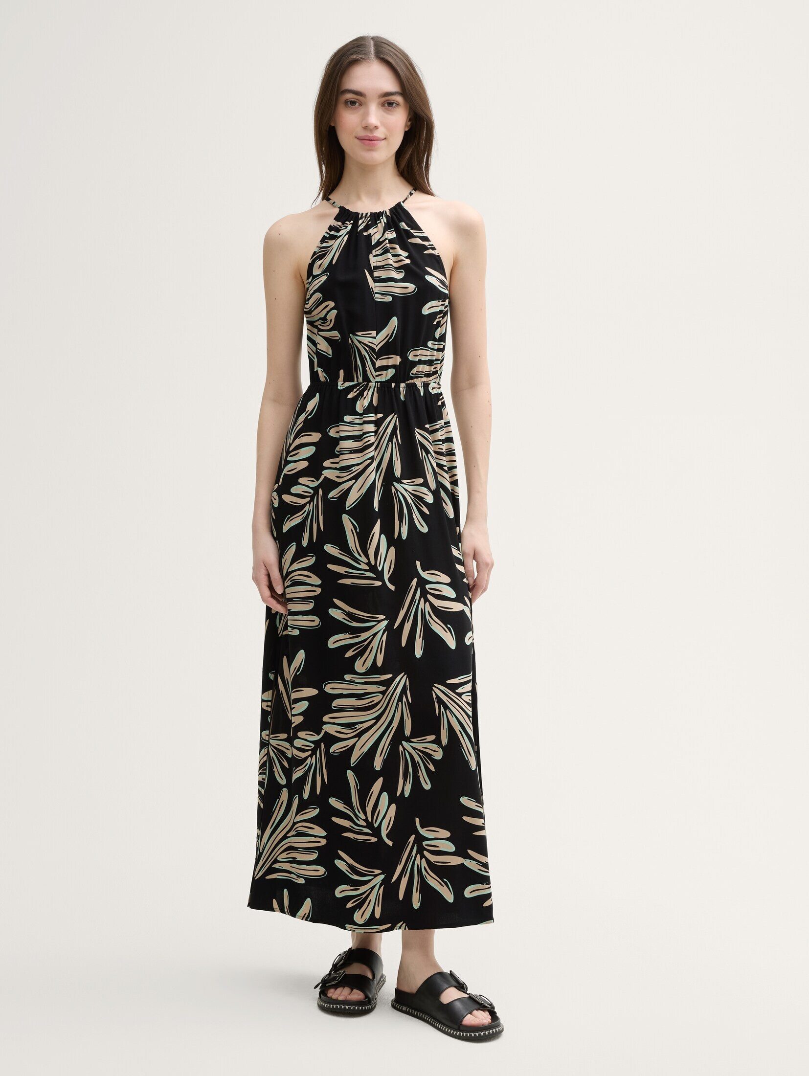 TOM TAILOR Denim Sommerkleid Neckholder Maxi-Kleid günstig online kaufen