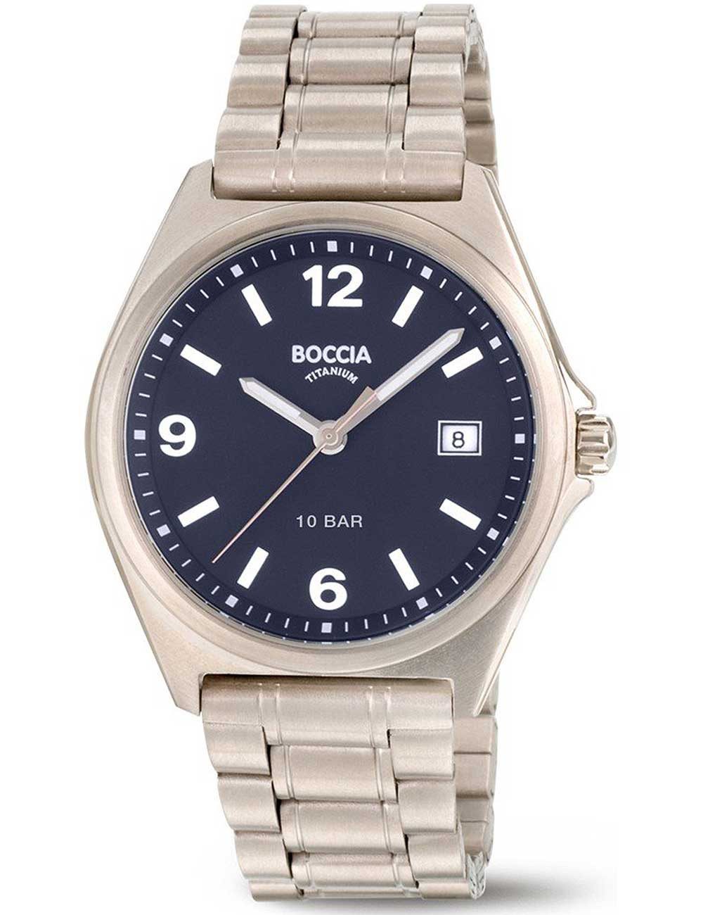 Quarzuhr Boccia 3663-02 Herrenuhr Titanium 39mm 10ATM Boccia 3663-02 Herrenuhr Titanium 39mm 10ATM