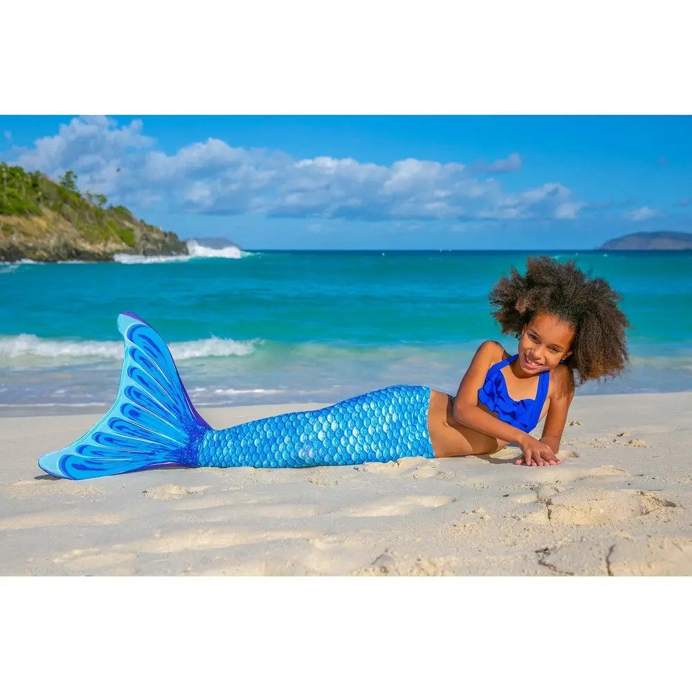 XTREM toys & sports Taucherbrille Fin Fun Meerjungfrau Mermaidens Blau S/M