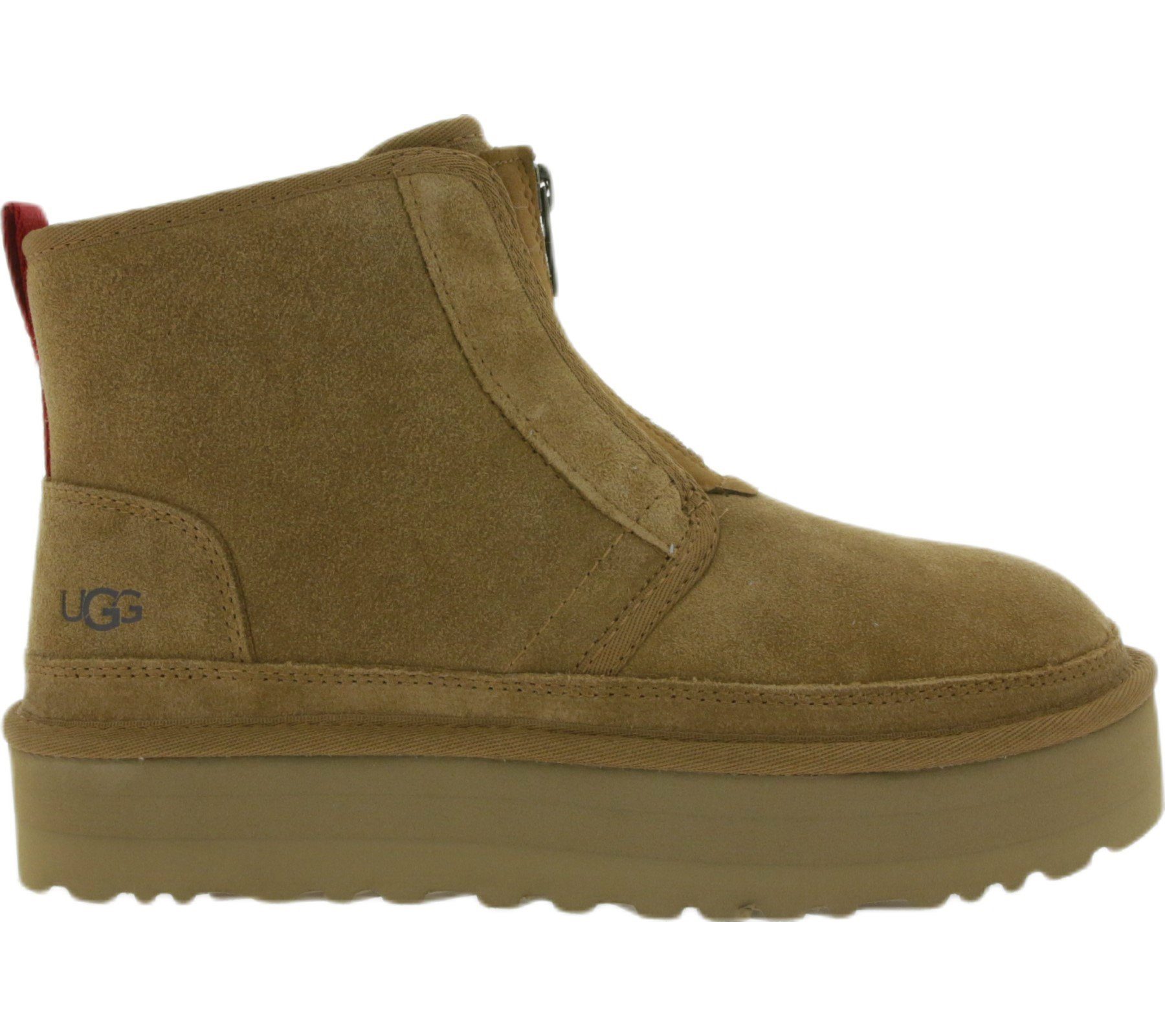 UGG »UGG Australia Damen Plateau-Stiefel Echtleder-Boots W Neumel Platform  Zip Boots Braun« Stiefel online kaufen | OTTO