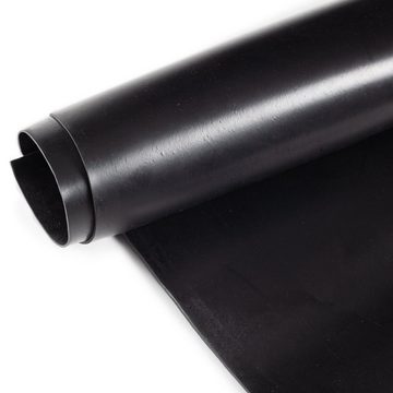 ANRO Gummimatte Bodenmatte Gummimatte Bodenbelag Glatt schwarz div. Größen, Einzelstück, 1-St., Glatt