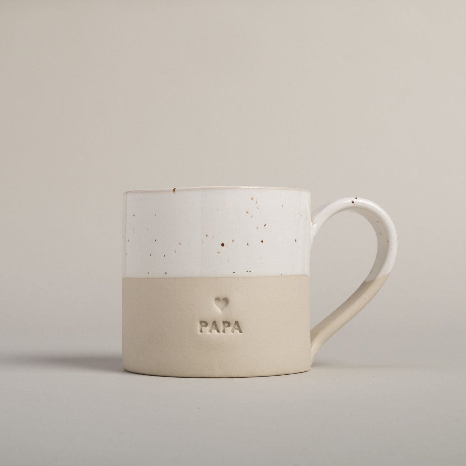 Eulenschnitt Becher Eulenschnitt Große Steingut Tasse Papa 450ml, 1-tlg., Steingut