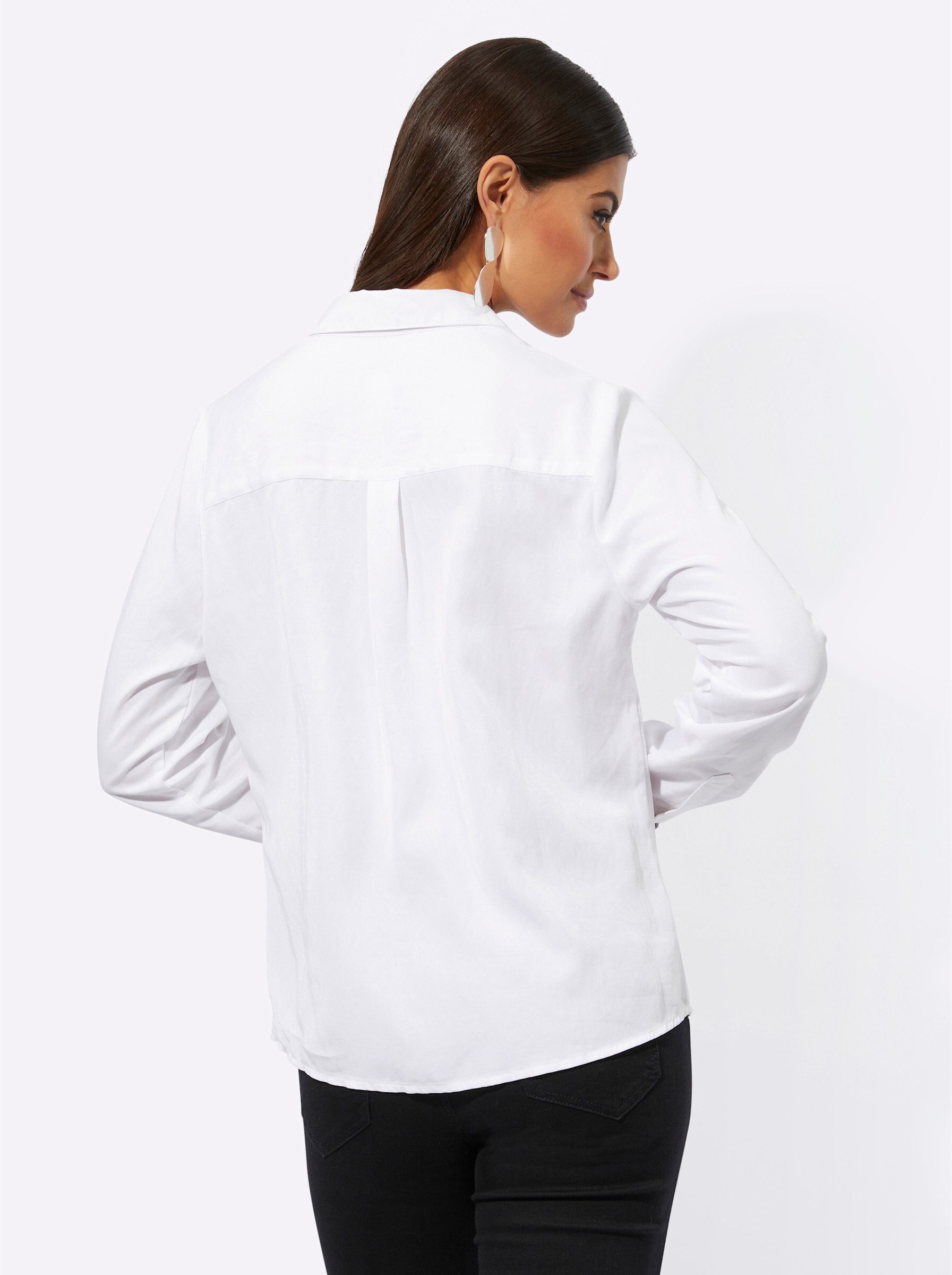 creation L Klassische Bluse Modal-Bluse Langarm