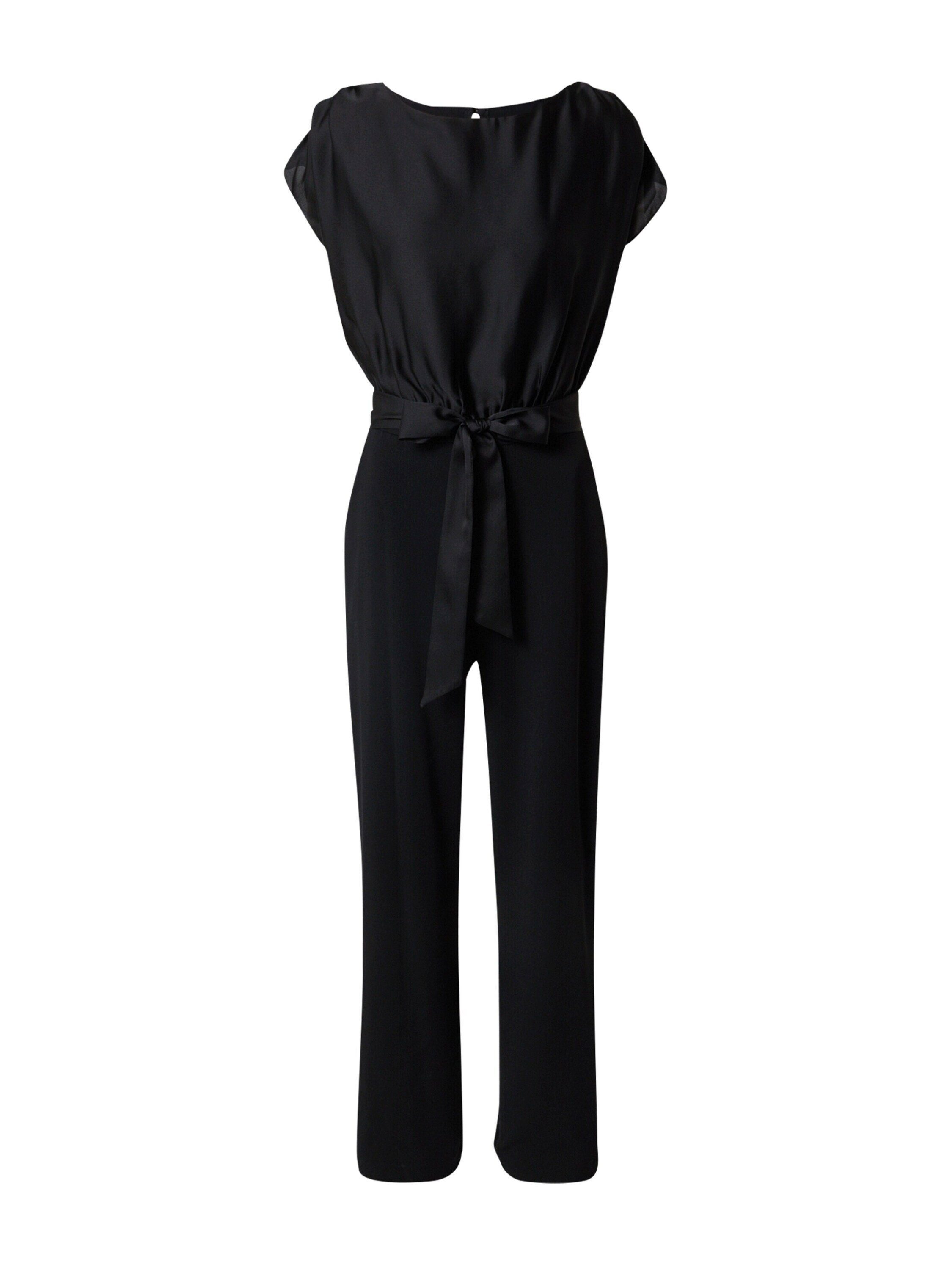 SWING Jumpsuit (1-tlg) Drapiert/gerafft black