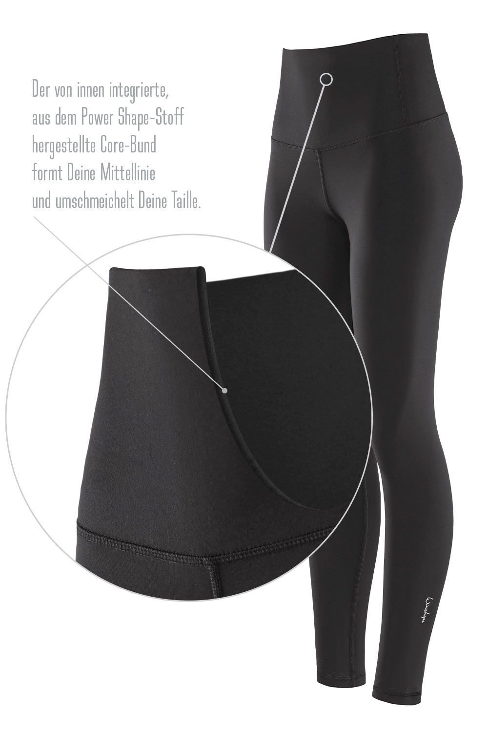 Winshape Leggings Functional Comfort HWL117C mit V-Shape Applikation und Core-Bund – Bild 4 von 5