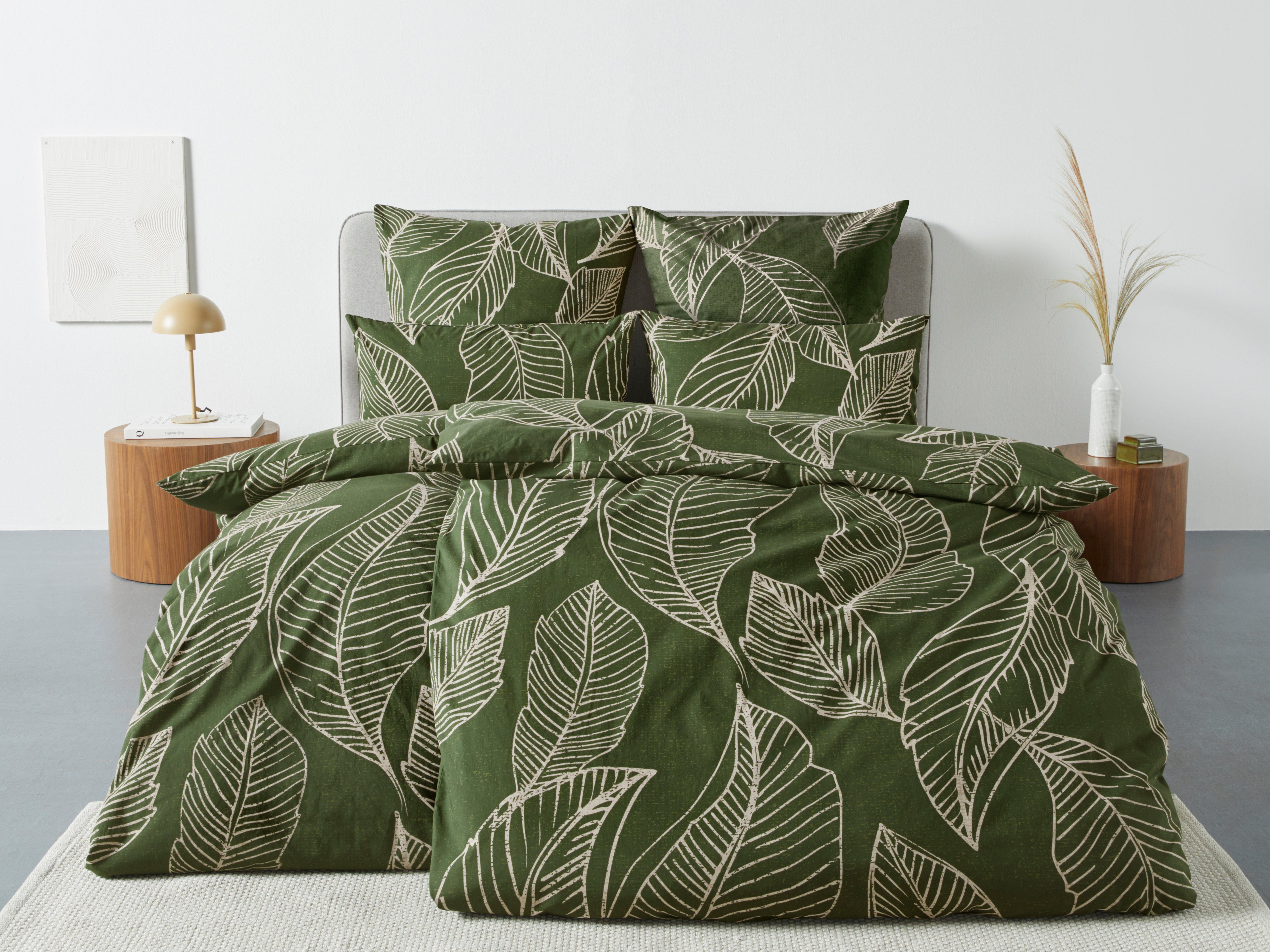 Bettwäsche Jonna in Gr. 135x200 oder 155x220 cm, OTTO products, Renforcé, 2  teilig, Bettwäsche aus Bio-Baumwolle, Bettwäsche mit natürlichem Design