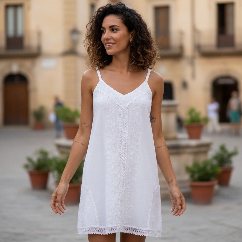 Guru-Shop Midikleid Besticktes indisches Boho Kleid, Sommerkleid,.. alterna günstig online kaufen