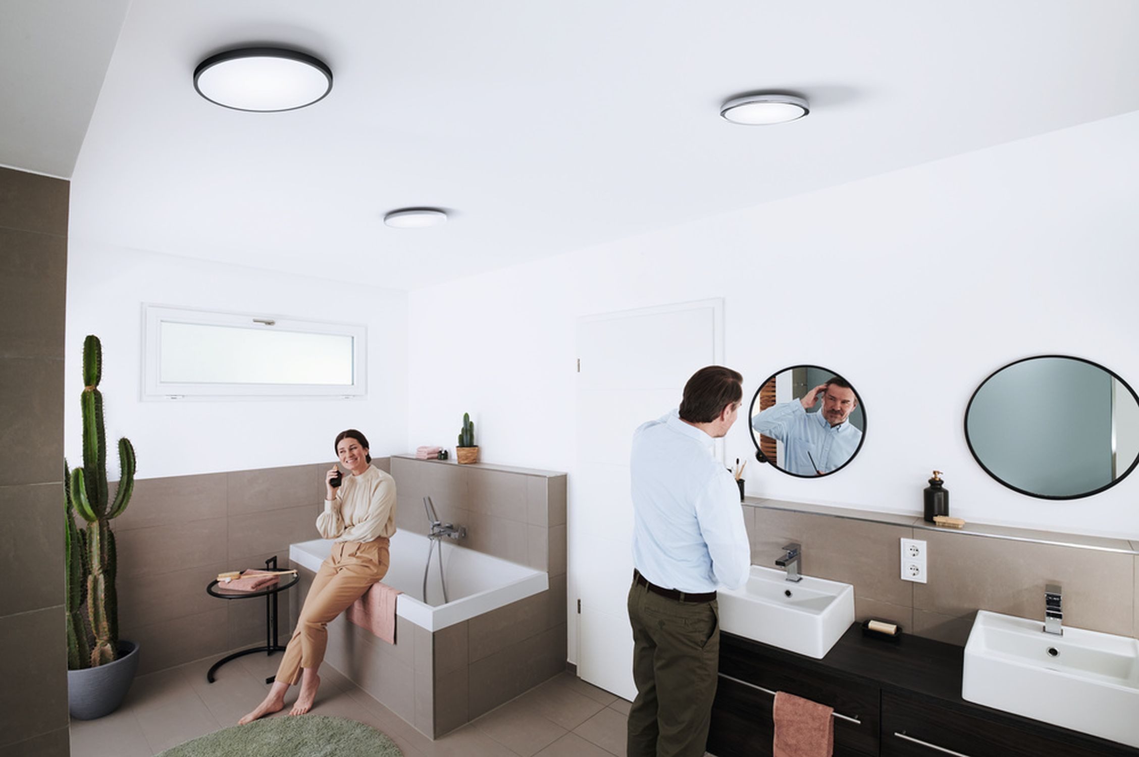 Licht-Erlebnisse Deckenleuchte DARESOL, LED fest integriert, LED eckig 3000-6500 K 1900 lm Modern