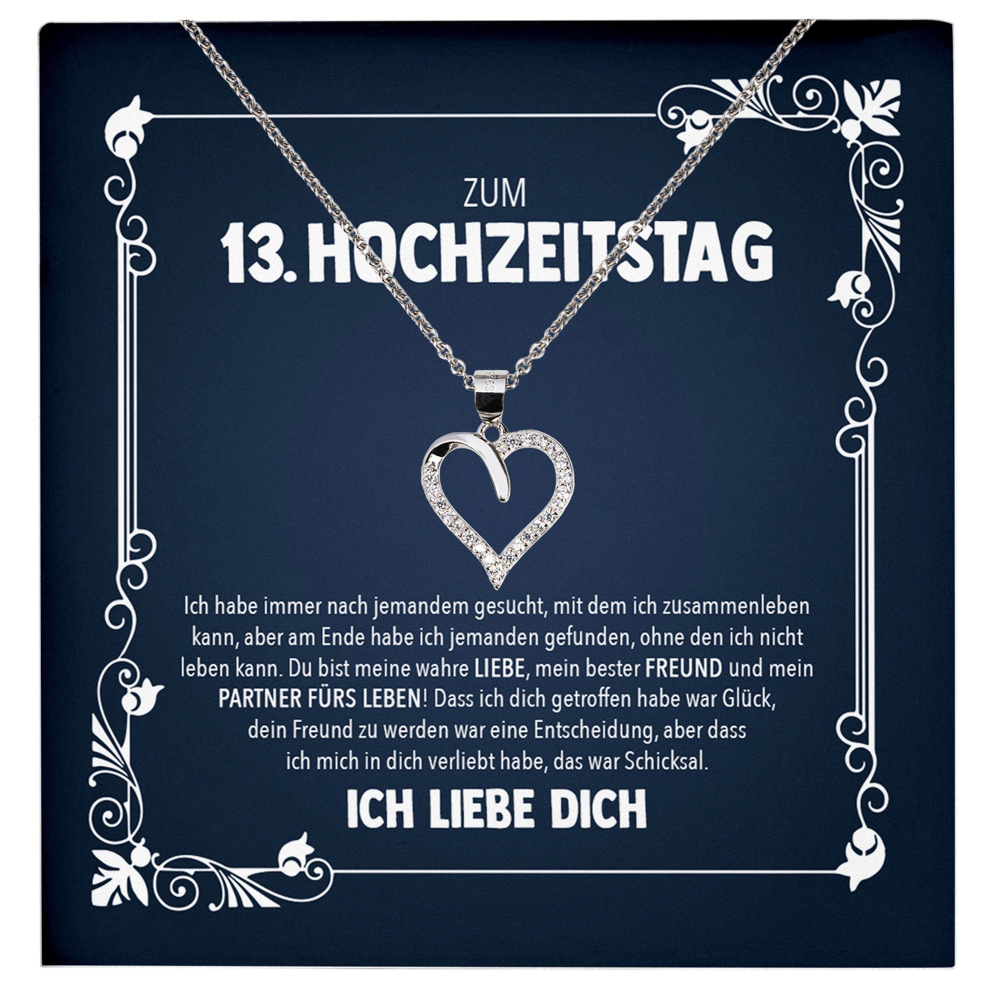 22Feels Schmuckset Ehefrau 13. Hochzeitstag Geschenk günstig online kaufen