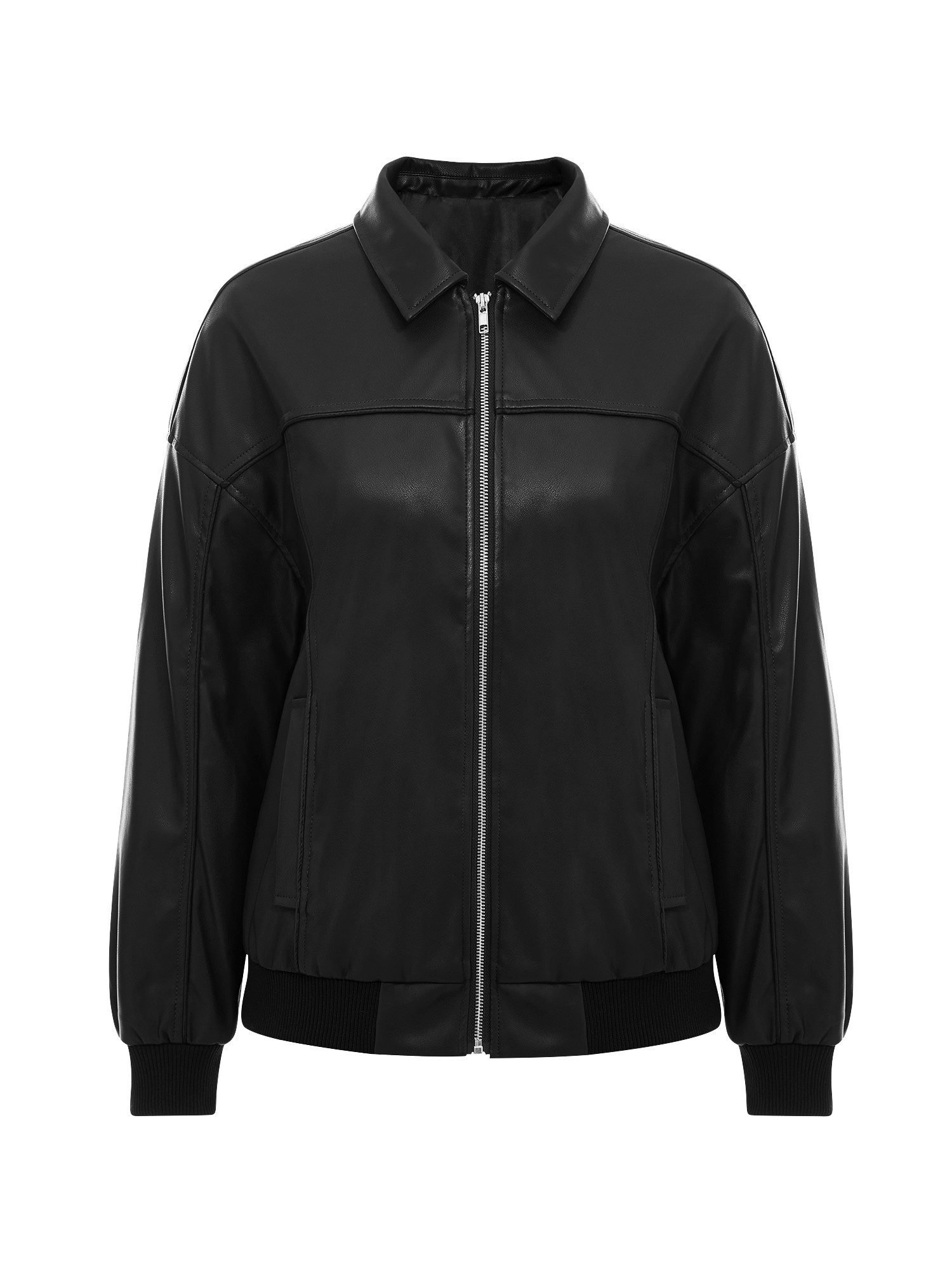 Imily Bela Lederjacke Damen Lässige Motorradjacken (Packung, 1-St., 1per-Pa günstig online kaufen