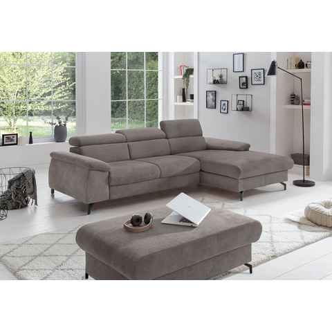 COTTA Ecksofa Kitty, Modern, L-Form, Bodenfreiheit 12,5 cm