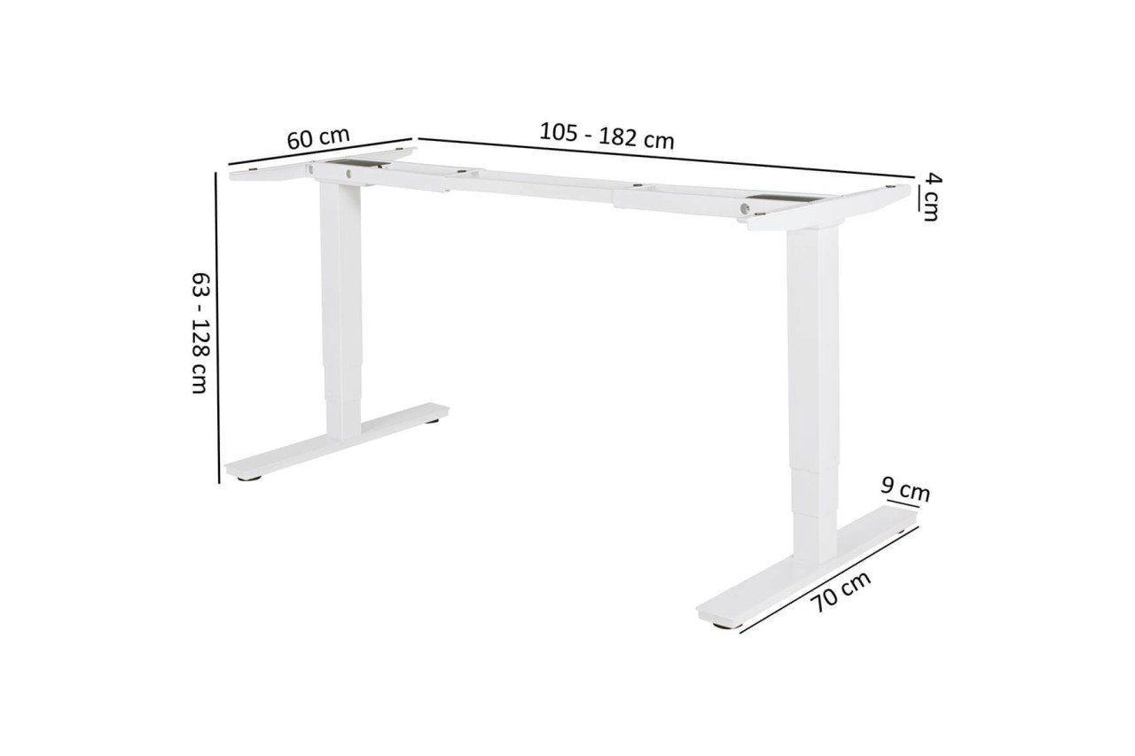 Tischgestell Schreibtisch Metall Weiß tinkaro ANNIK