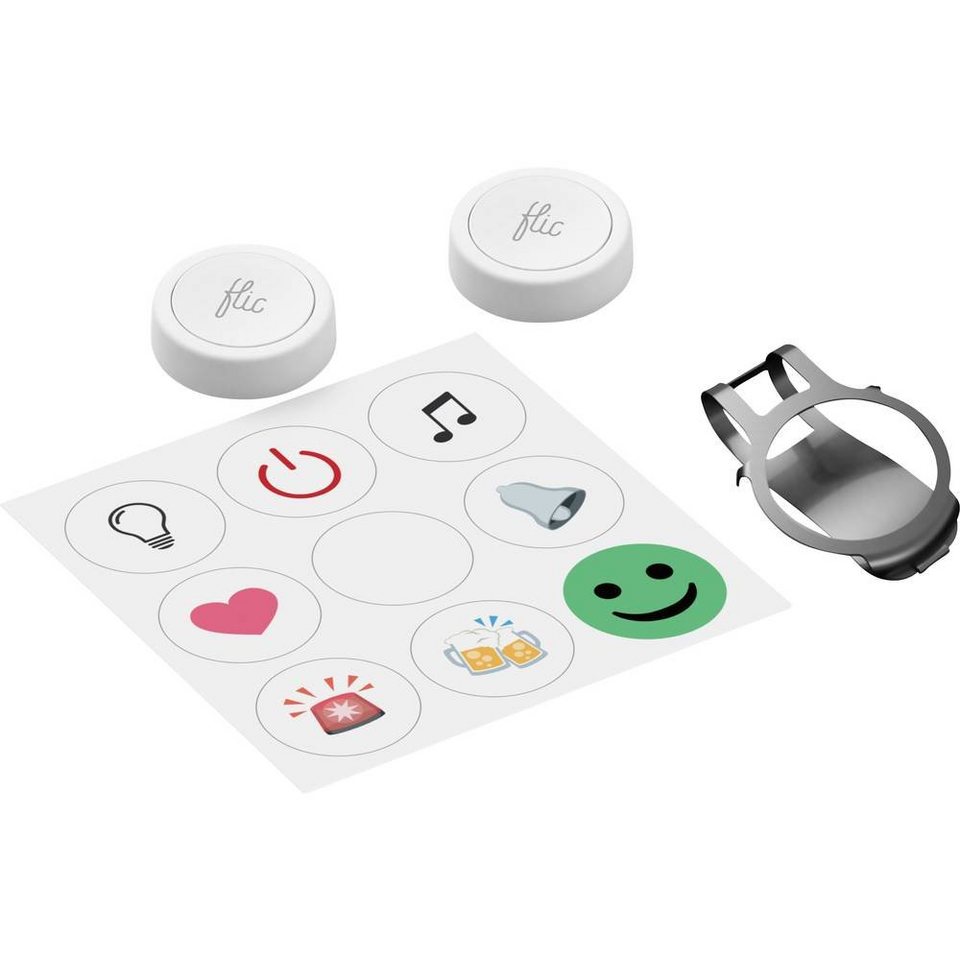 FLIC Doppelpack - zwei Smart Buttons für smarte Geräte Smart-Home-Zubehör