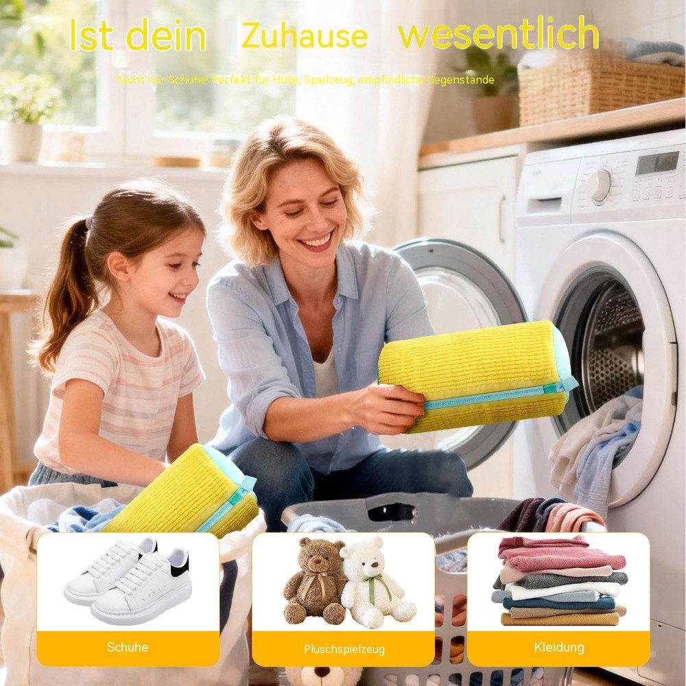 Blusmart Wäschesack Schuhwaschbeutel Waschmaschine, Wiederverwendbar (Automatische Reinigung, Plüsch Wäschesack, 2 St., 360° Reinigungsflusen), Für Schuhe, Snea – Bild 4 von 5