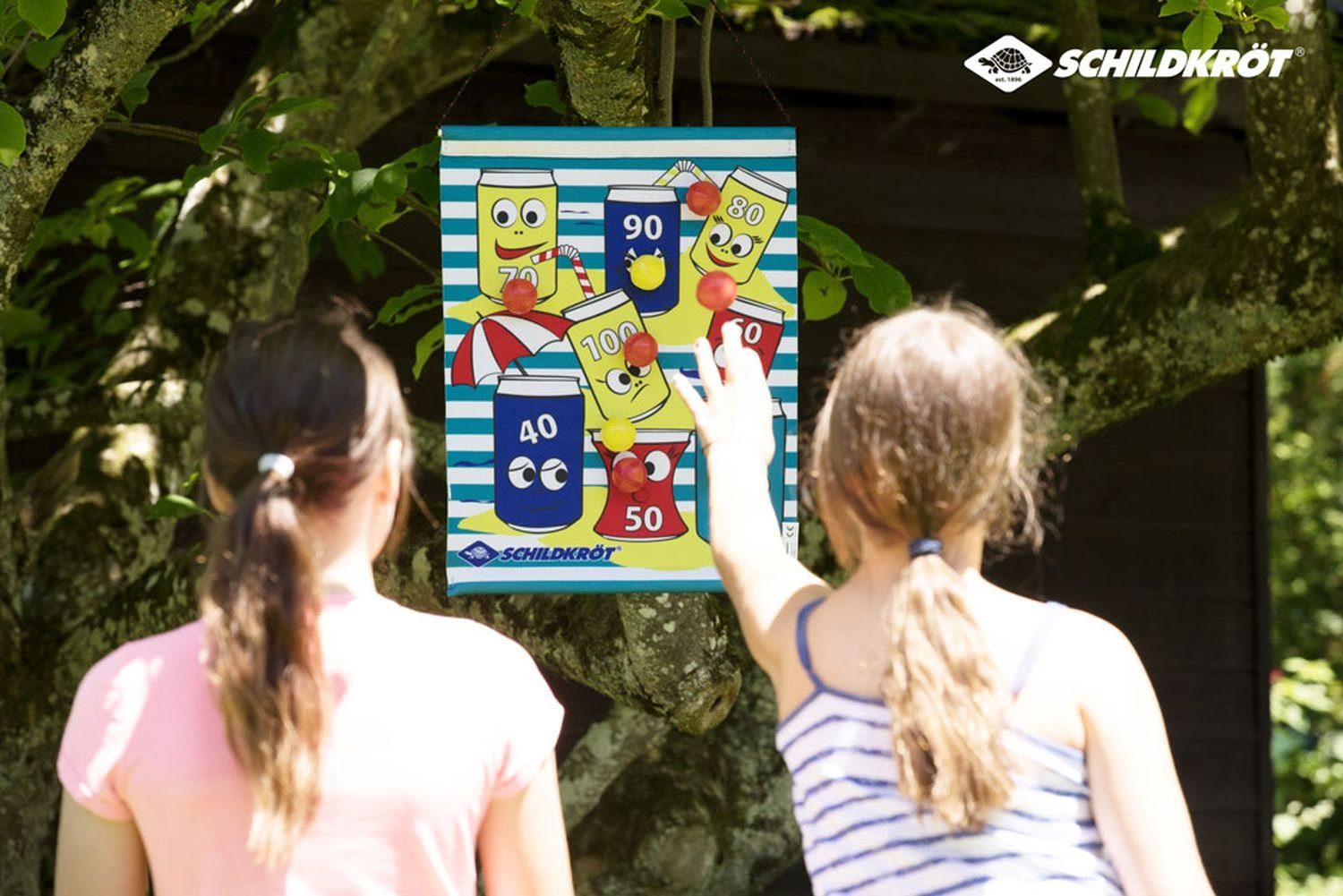 Schildkröt Dartscheibe Roll-Up Dart Set, inkl. 2x3 Bälle, Wurfspiel, Dartboard Dart Board Scheibe Darts