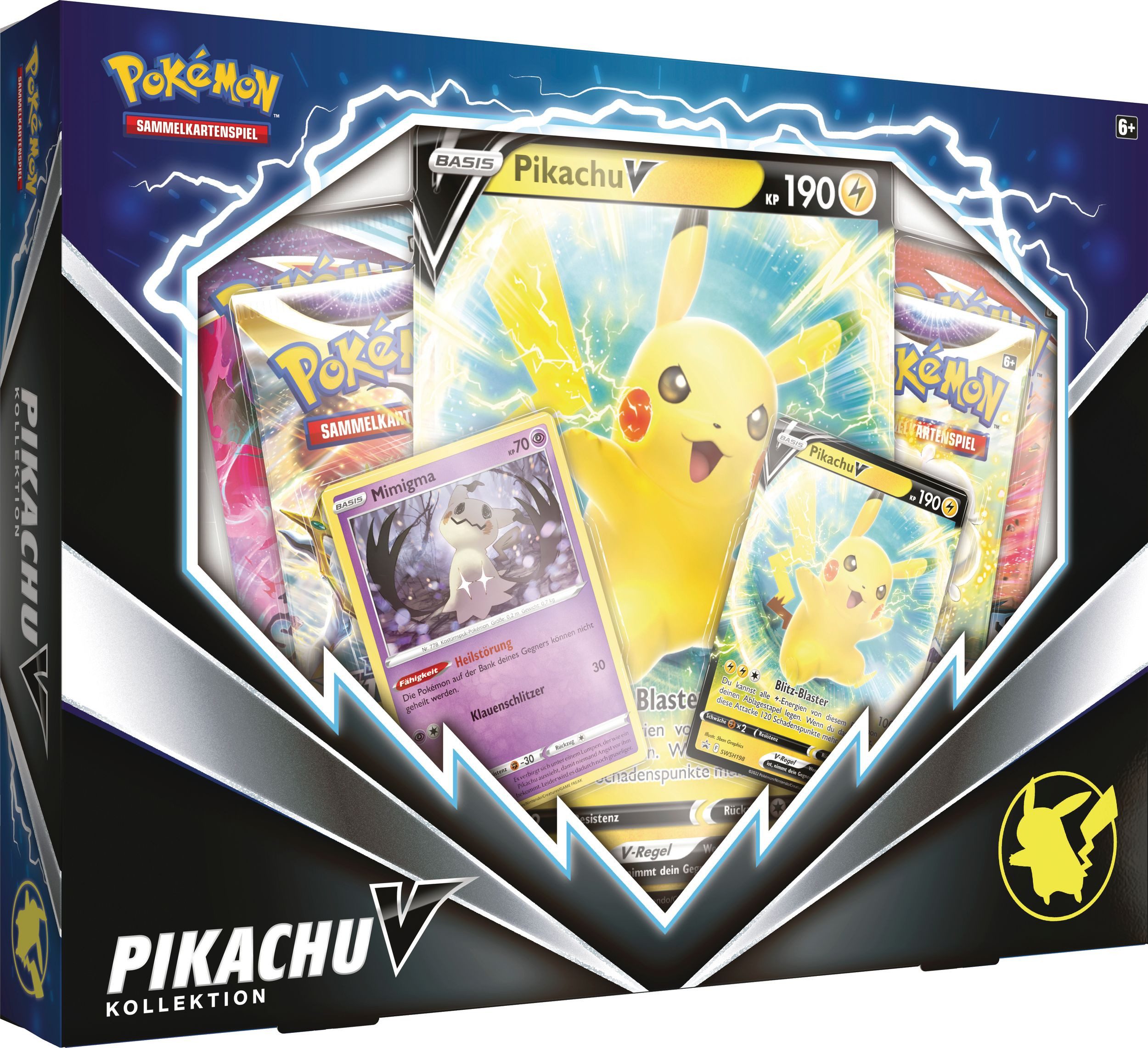 POKÉMON Sammelkarte Pokémon Pikachu-V Kollektion