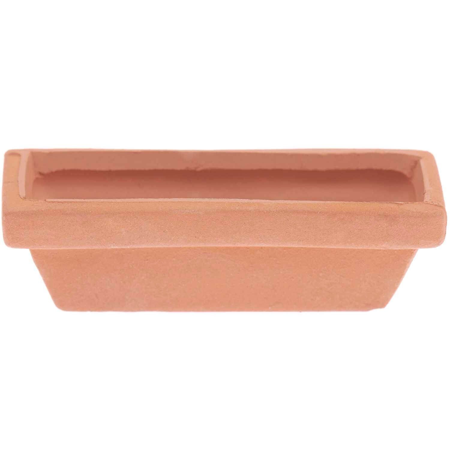 Rico Design Wichteltür Miniatur Blumentopf eckig