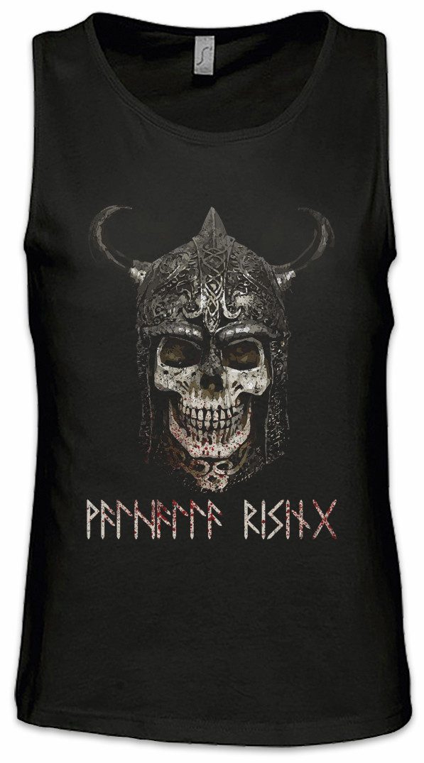 Tanktop Viking Skull I Ärmelloses T-Shirt Wikinger Schädel Runen Vikings Runes