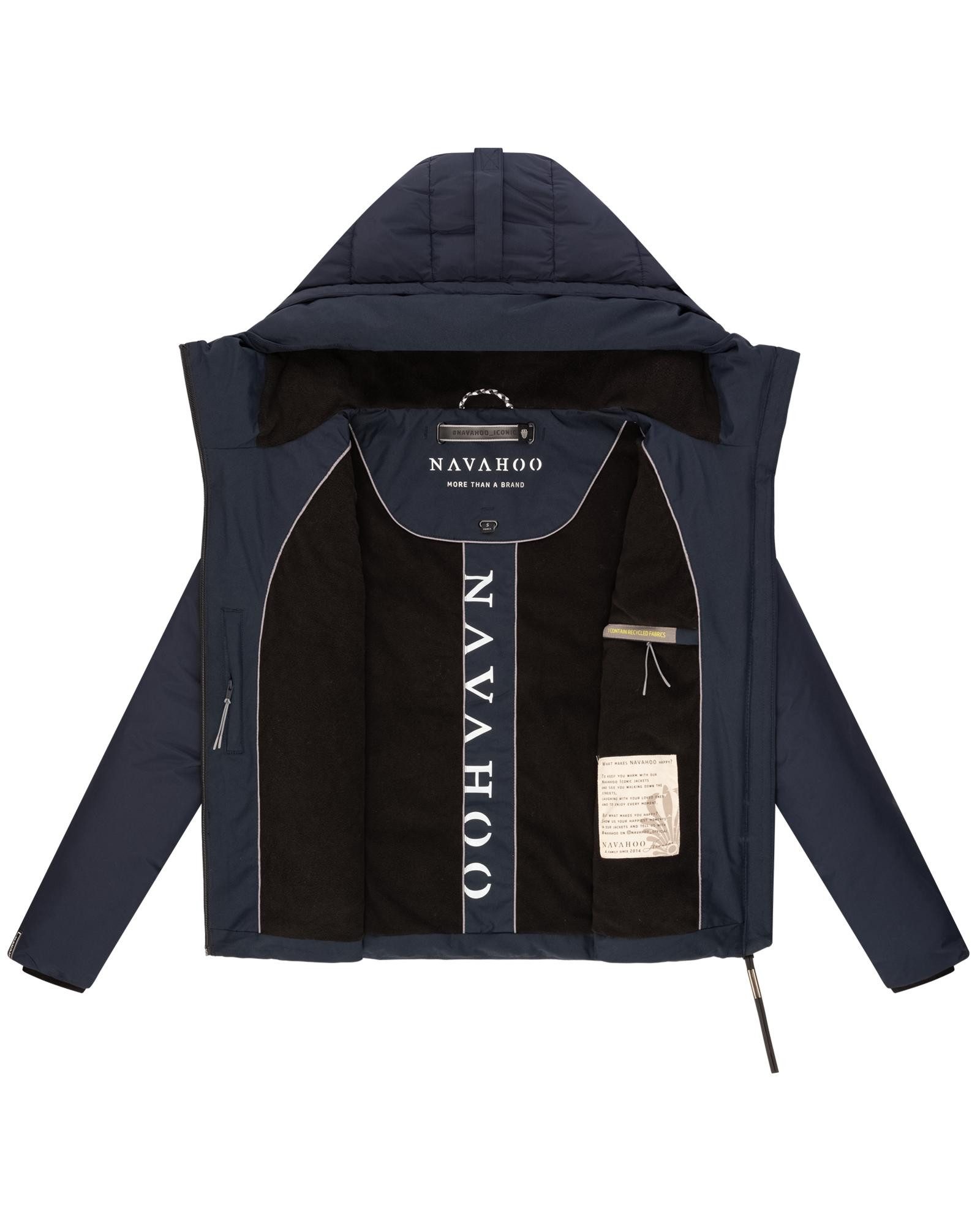 Navahoo Steppjacke Liebesküken XIV modische Damen Winterjacke mit Fleece-Innenfutter