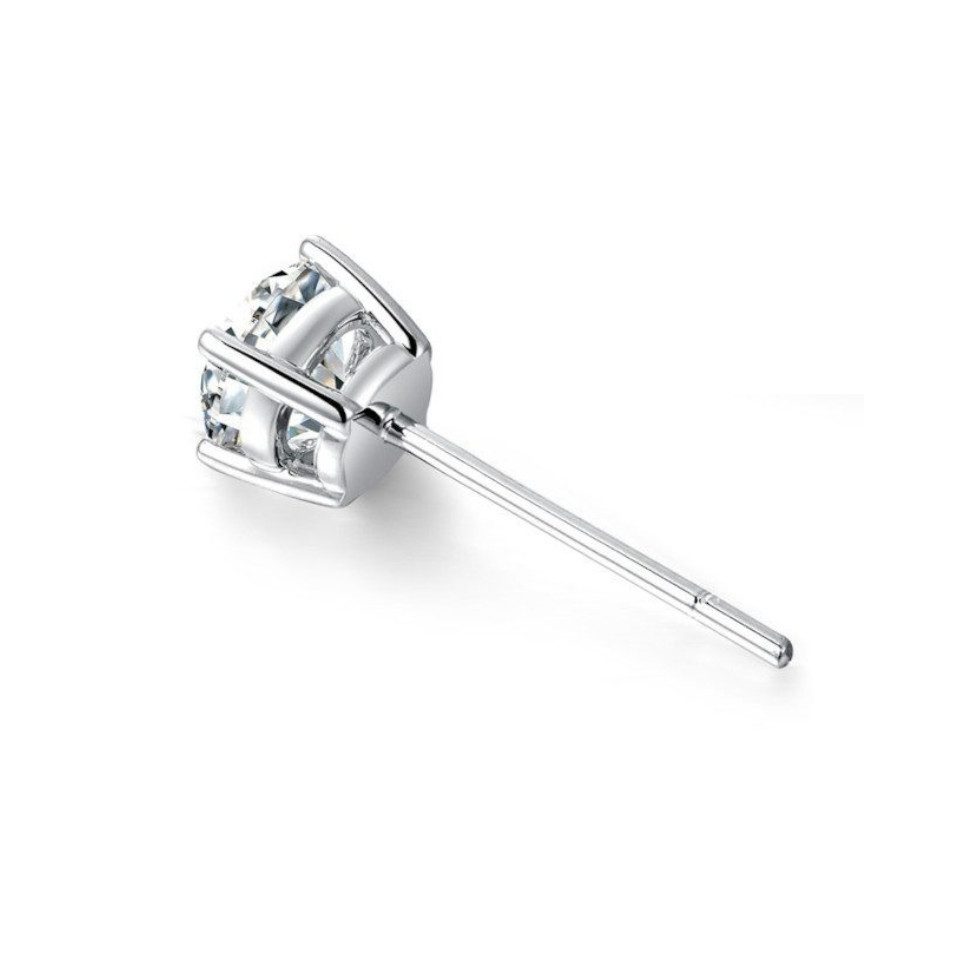 Sternvoll Paar Ohrstecker Klassische Ohrstecker mit 0,20 ct Diamanten 18K Gold, IGI, 18K Massivgold, 4er-Krappenfassung, Labor-Diamanten