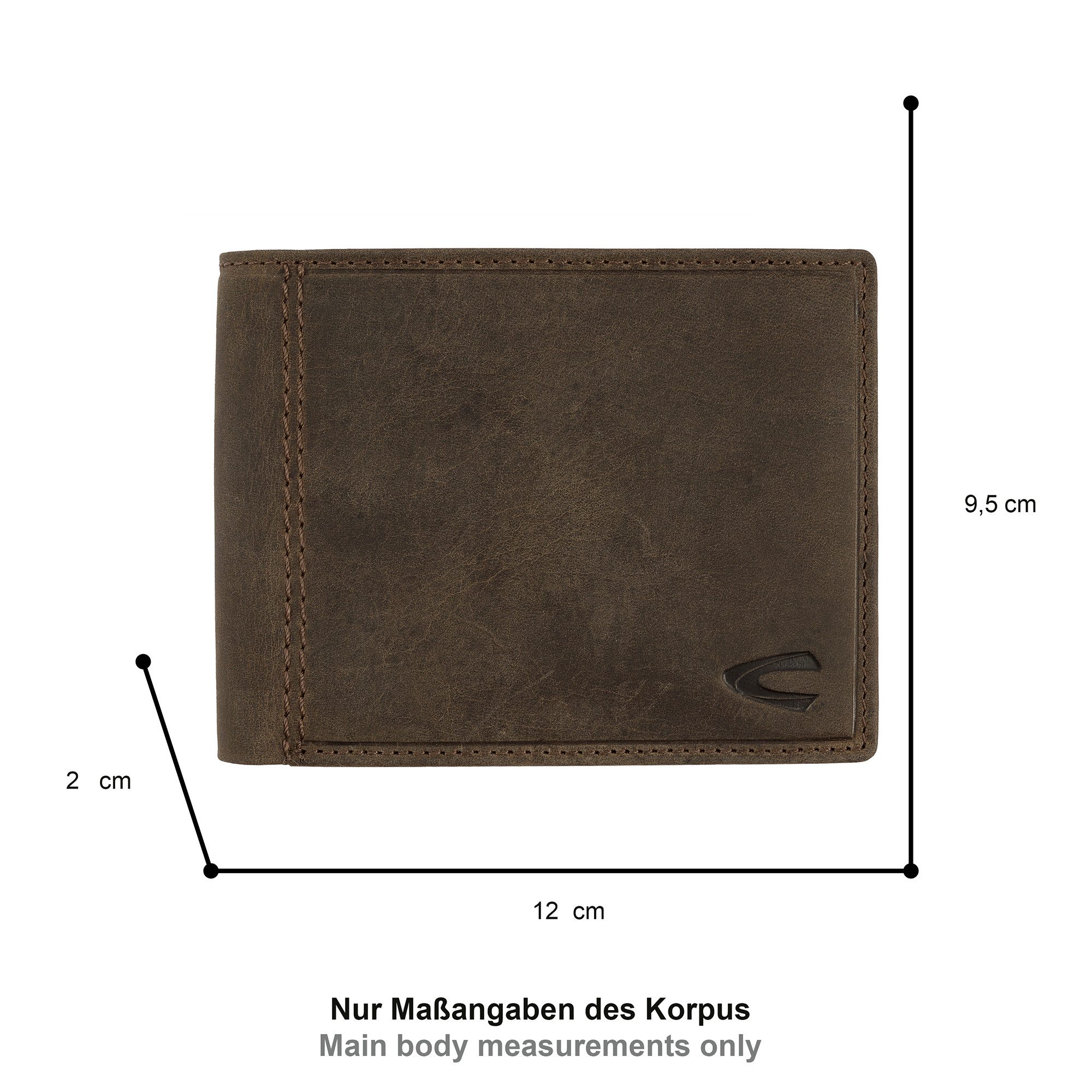 camel active Geldbörse Vietnam, aus robustem Hunter-Leder und doppelten Zie günstig online kaufen