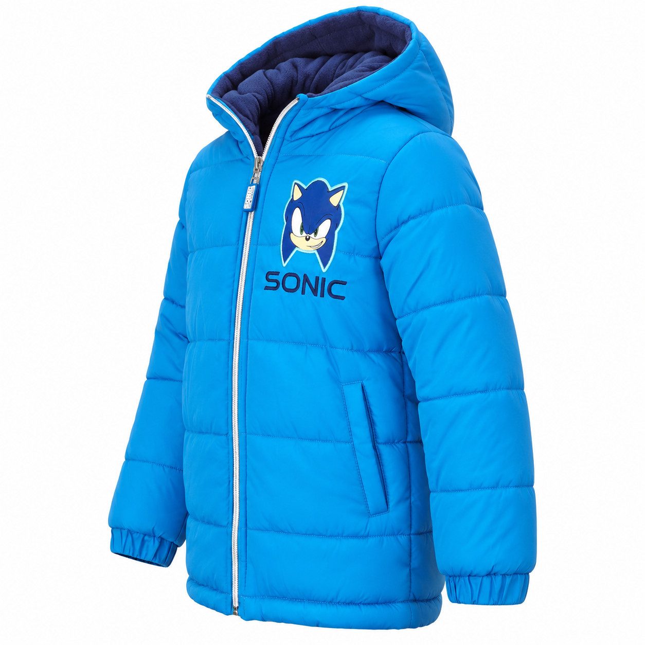 Sonic The Hedgehog Winterjacke Sonic The Hedgehog Kinder Winterjacke Jungen Jacke mit Kapuze Gr. 98 bis 128 – Bild 3 von 5