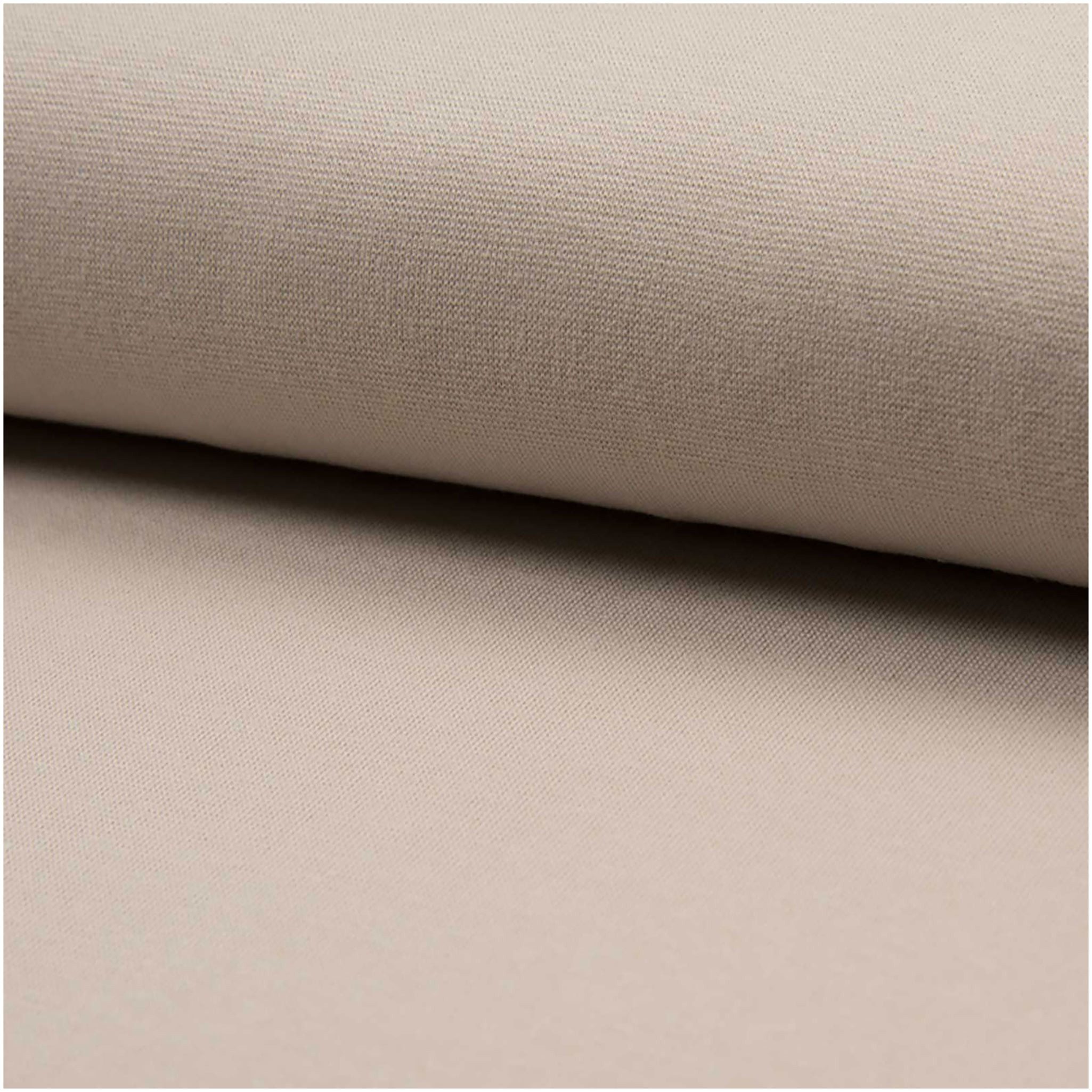 maDDma Stoff Bio-Bündchenstoff Schlauchware 35 (70)cm breit ab 25cm, sand