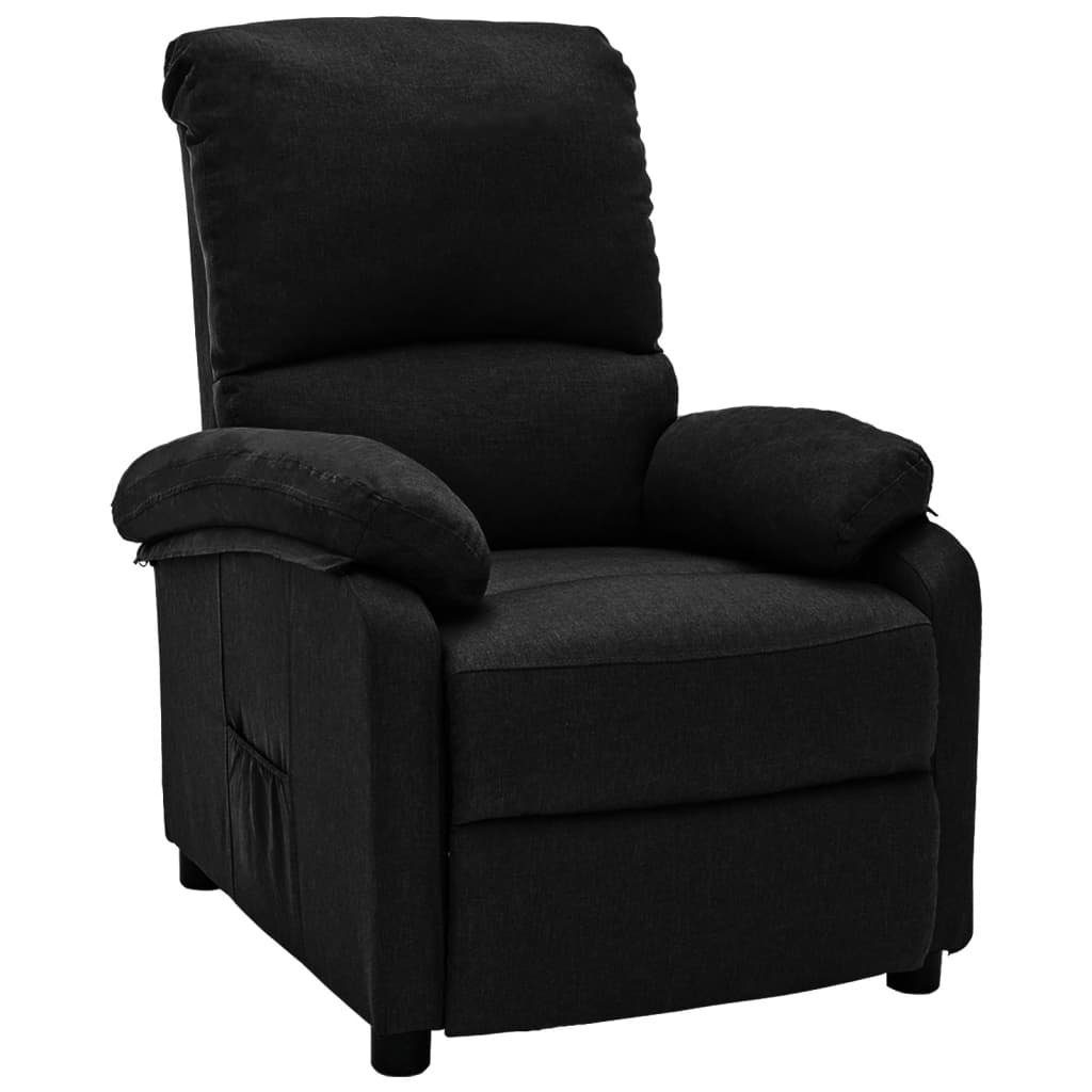 furnicato Sessel Relaxsessel Schwarz Stoff