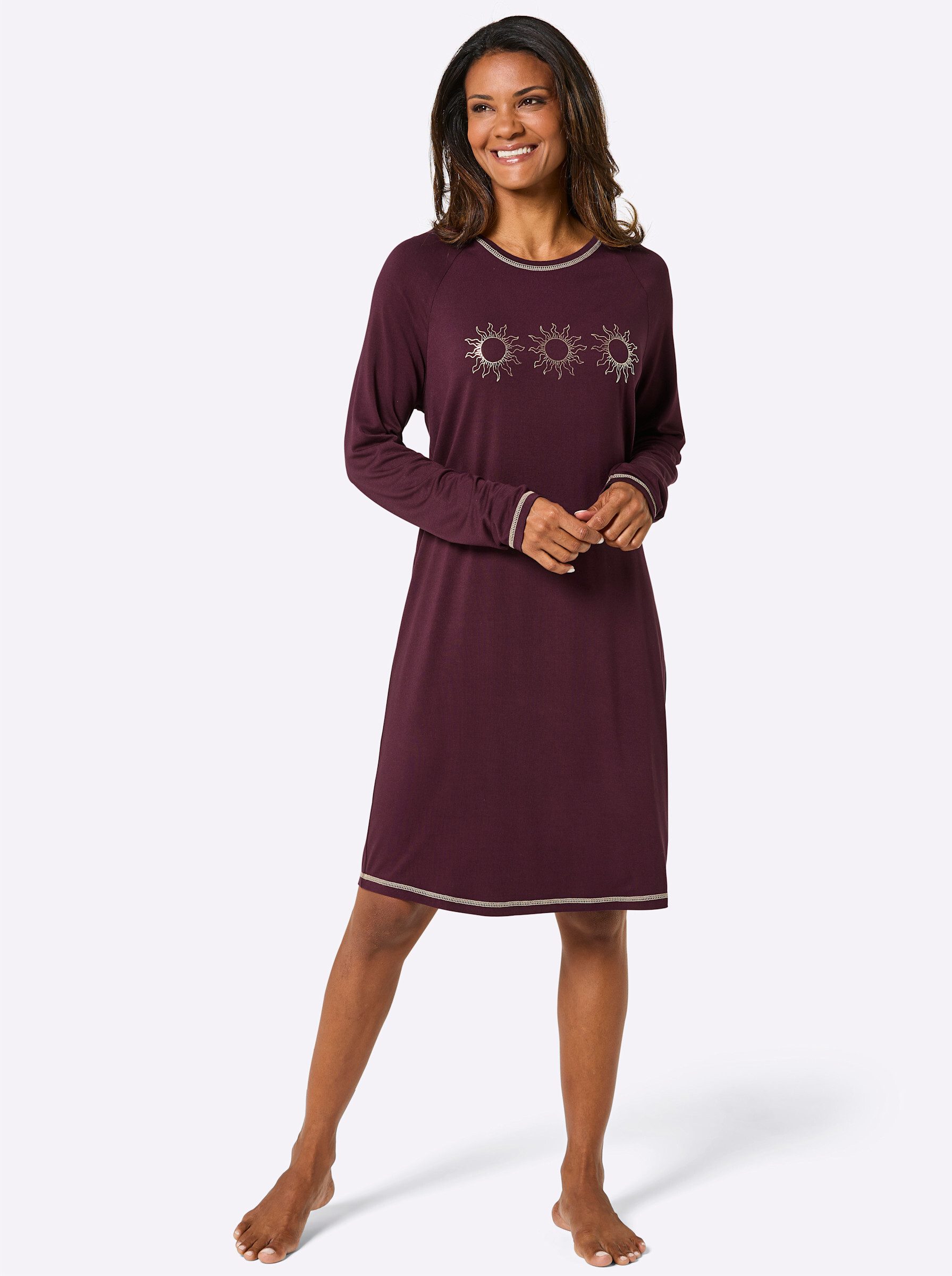 Witt Sleepshirt Sleepshirt Langarm