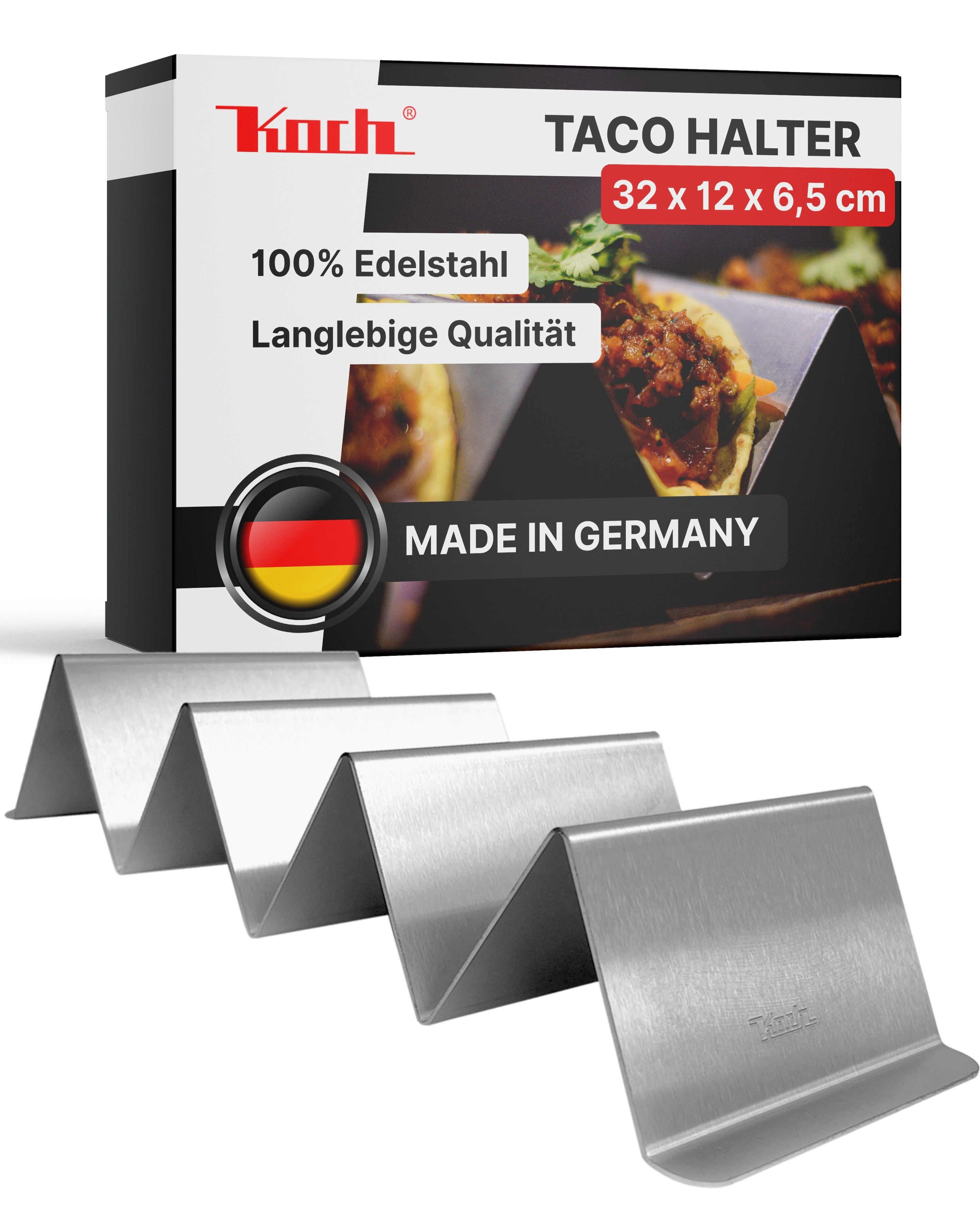 Koch Grillerweiterung Taco Halter Edelstahl #94