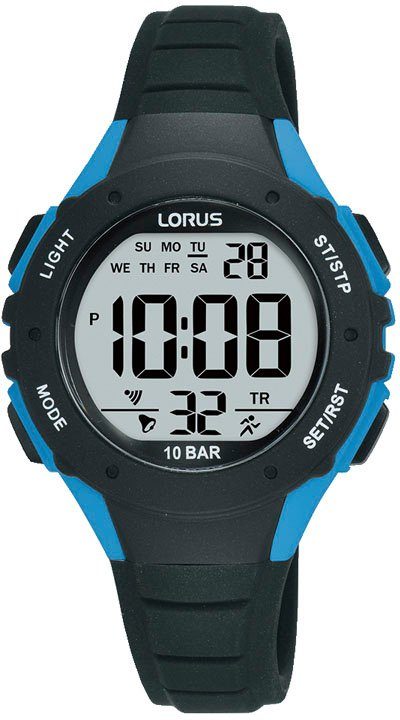 LORUS Chronograph Sports digital, R2359PX9, Armbanduhr, Quarzuhr, Kinderuhr, ideal auch als Geschenk