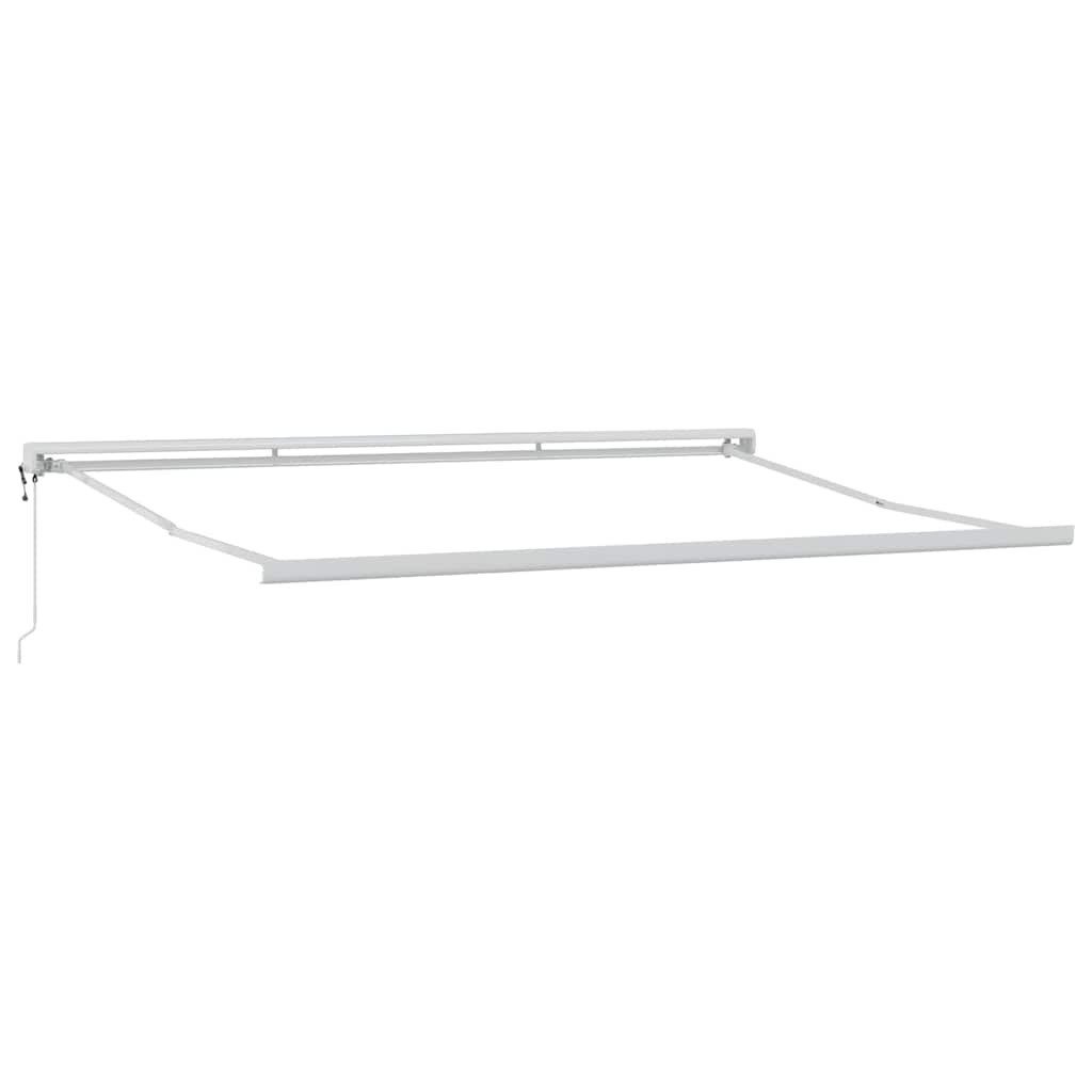 vidaXL Markise Markise Weiß 4,5 × 3 m Metall (1-St)
