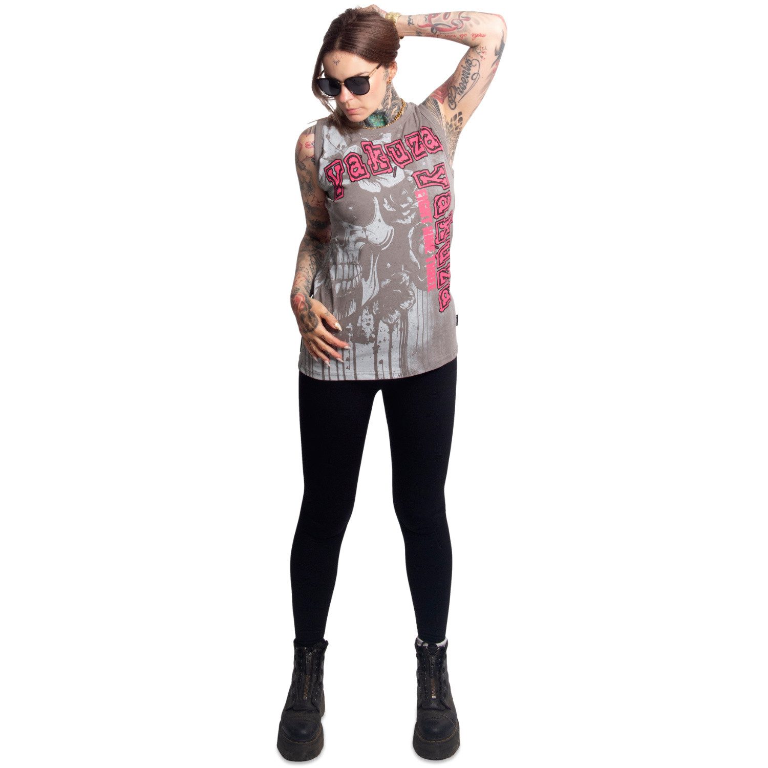 YAKUZA Rundhalsshirt Death Bloom