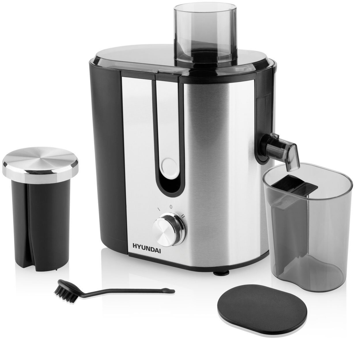 Hyundai Центрифугиentsafter JE337II, 400 W, 9000 - 13000 U/min, Öffnung 65 mm, Saftbehälter 0,45 l