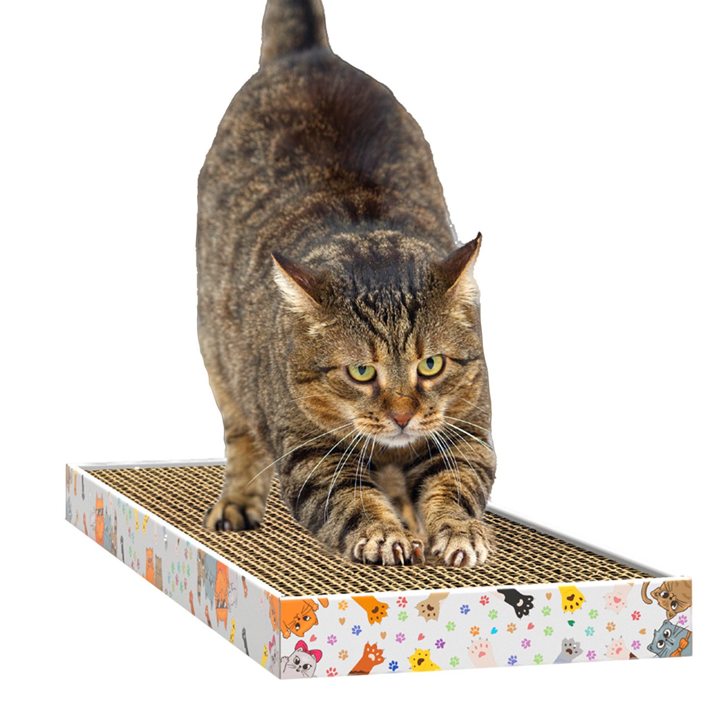 DecoHomeTextil Heimtextilmanufaktur Kratzbrett für Katzen, Kratzpappe Kratzmatte Krallenpflege