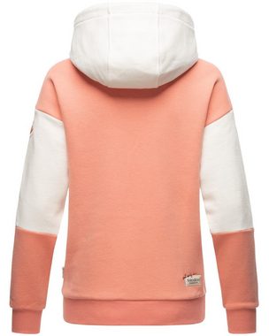 Navahoo Kapuzensweatshirt Babykätzchen Verspielter Damen Hoodie im Colorblocking-Look