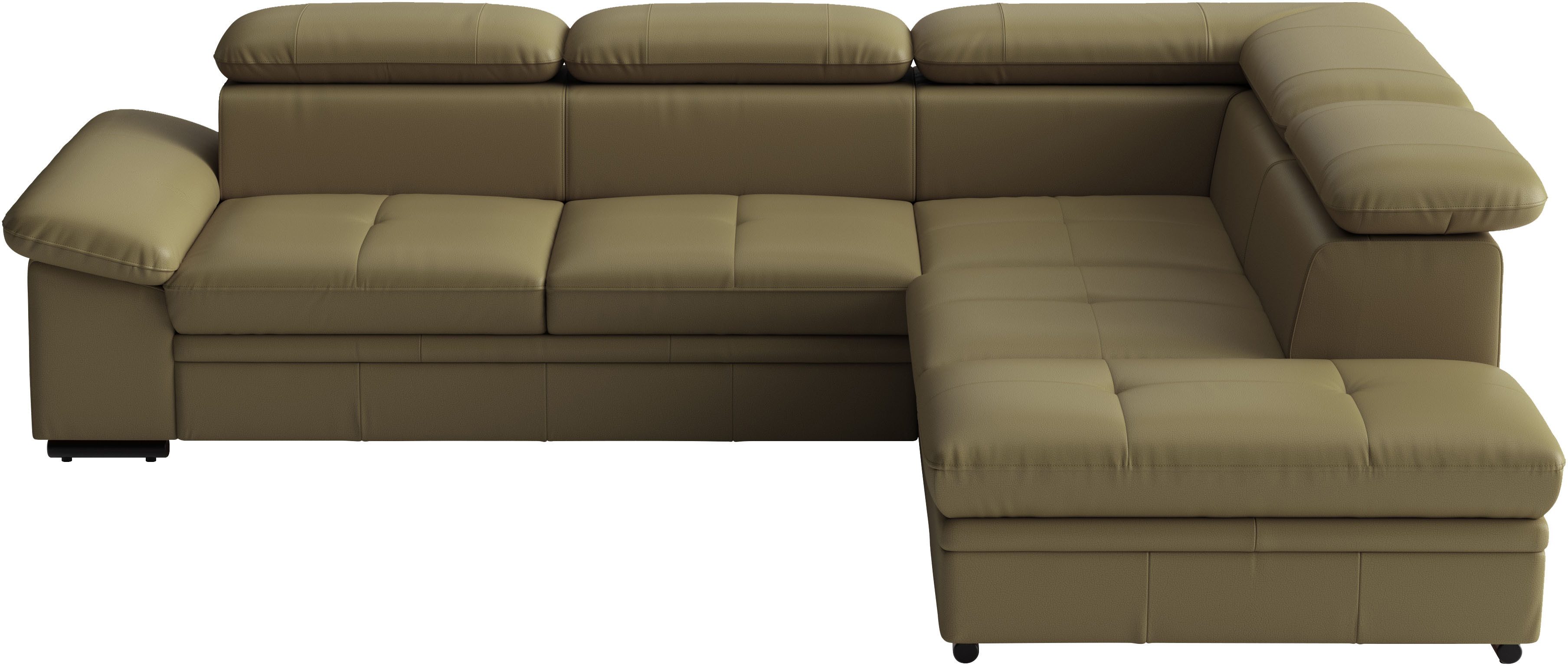 sit&more Ecksofa Viola, L-Form, Leder, B: 249 cm, optional mit Schlaffunktion