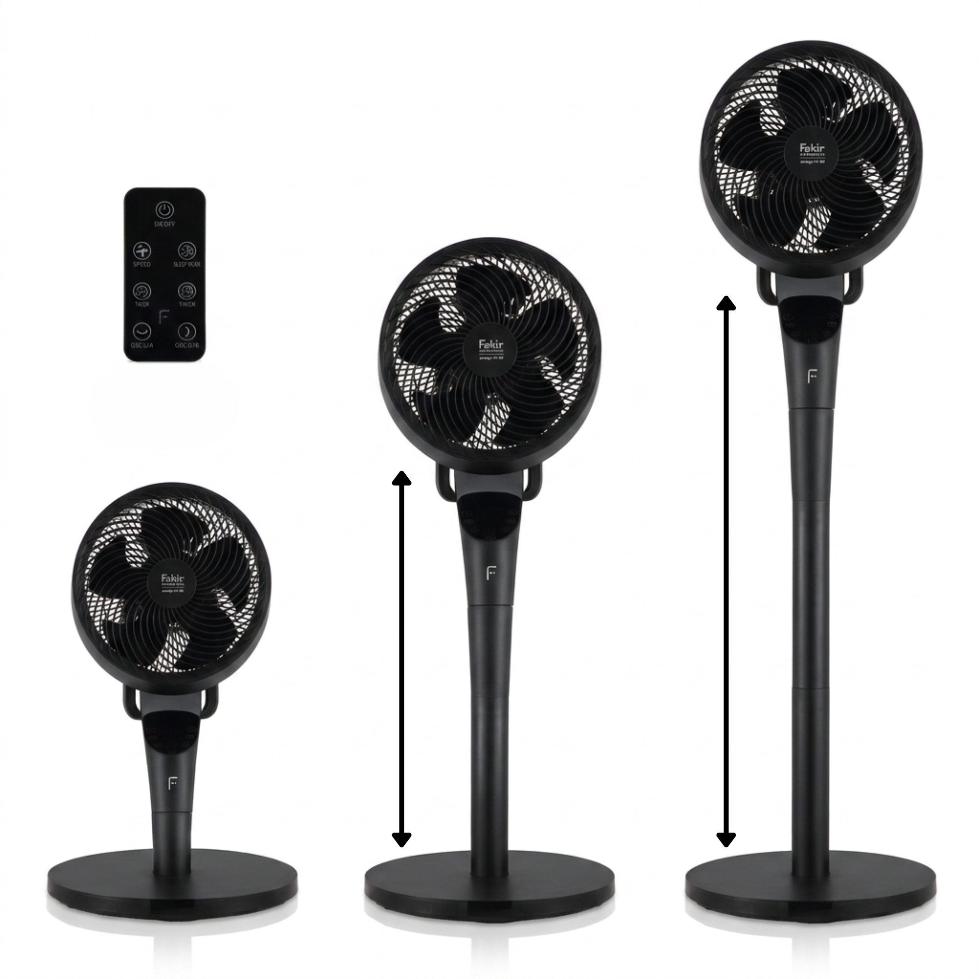 FAKIR Standventilator Stand Tisch Ventilator 2in1 prestige VC550 3D Oszilation