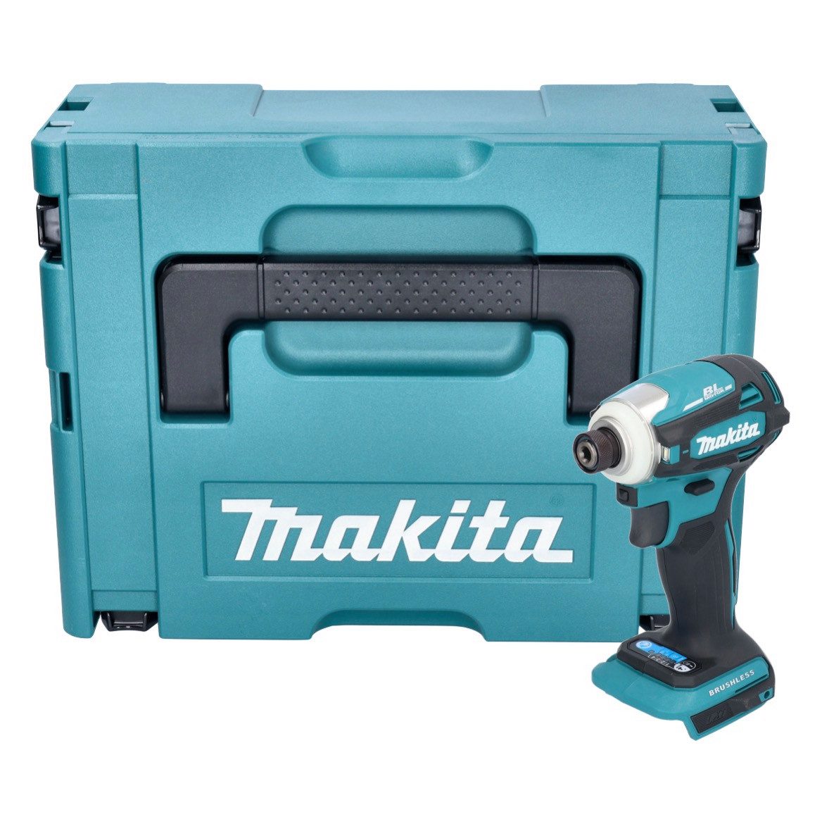 Makita Akku-Schlagschrauber DTD 172 ZJ Akku Schlagschrauber 18 V 180 Nm 1/4" Brushless + Makpac
