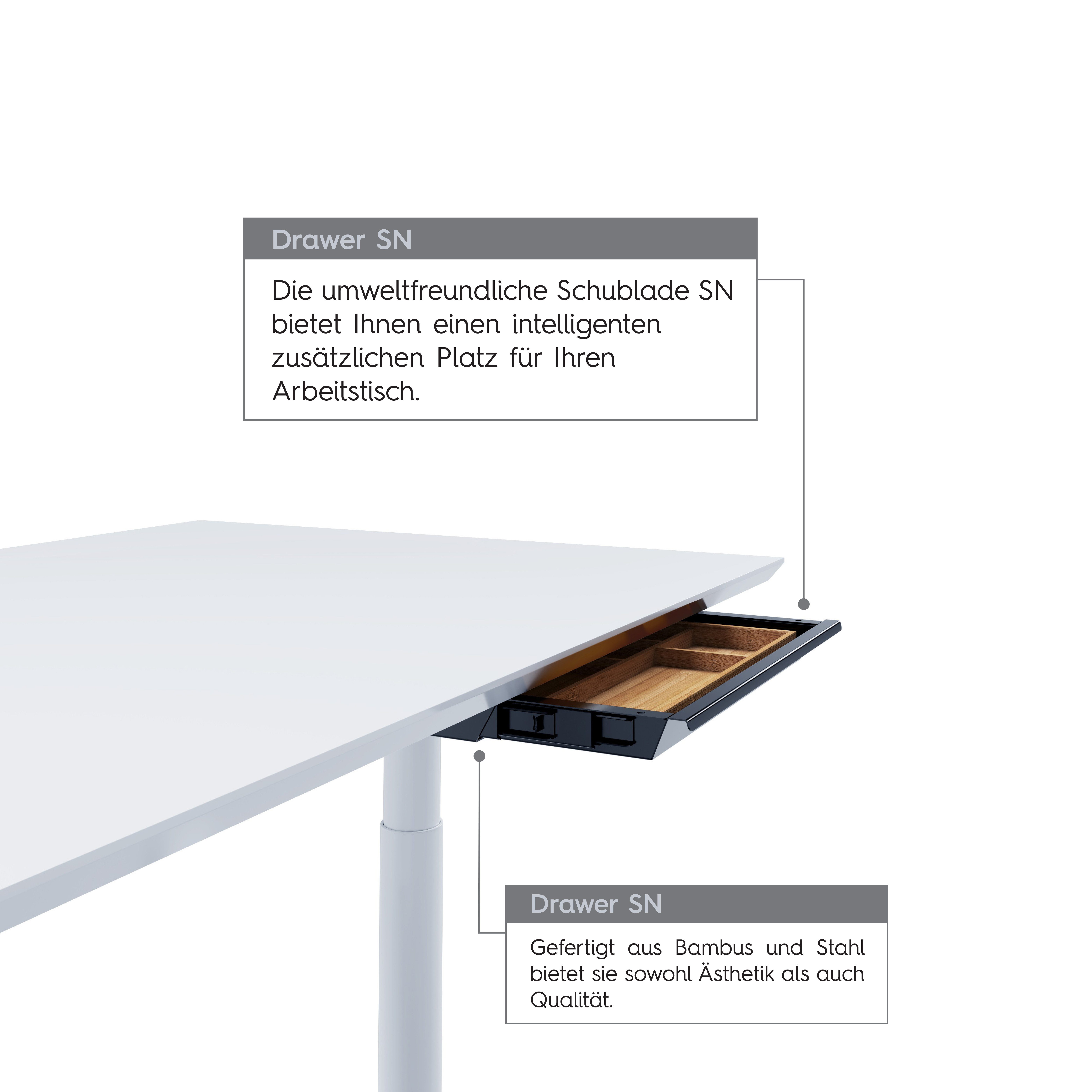 ACTIFORCE® Premium Untertischschublade abschließbar, mit 2 Schubfächern