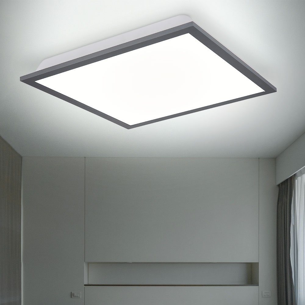 etc-shop LED Wohnzimmerleuchte LED-Leuchtmittel verbaut, LED fest Deckenleuchte, Warmweiß, Panel Backlight Deckenlampe